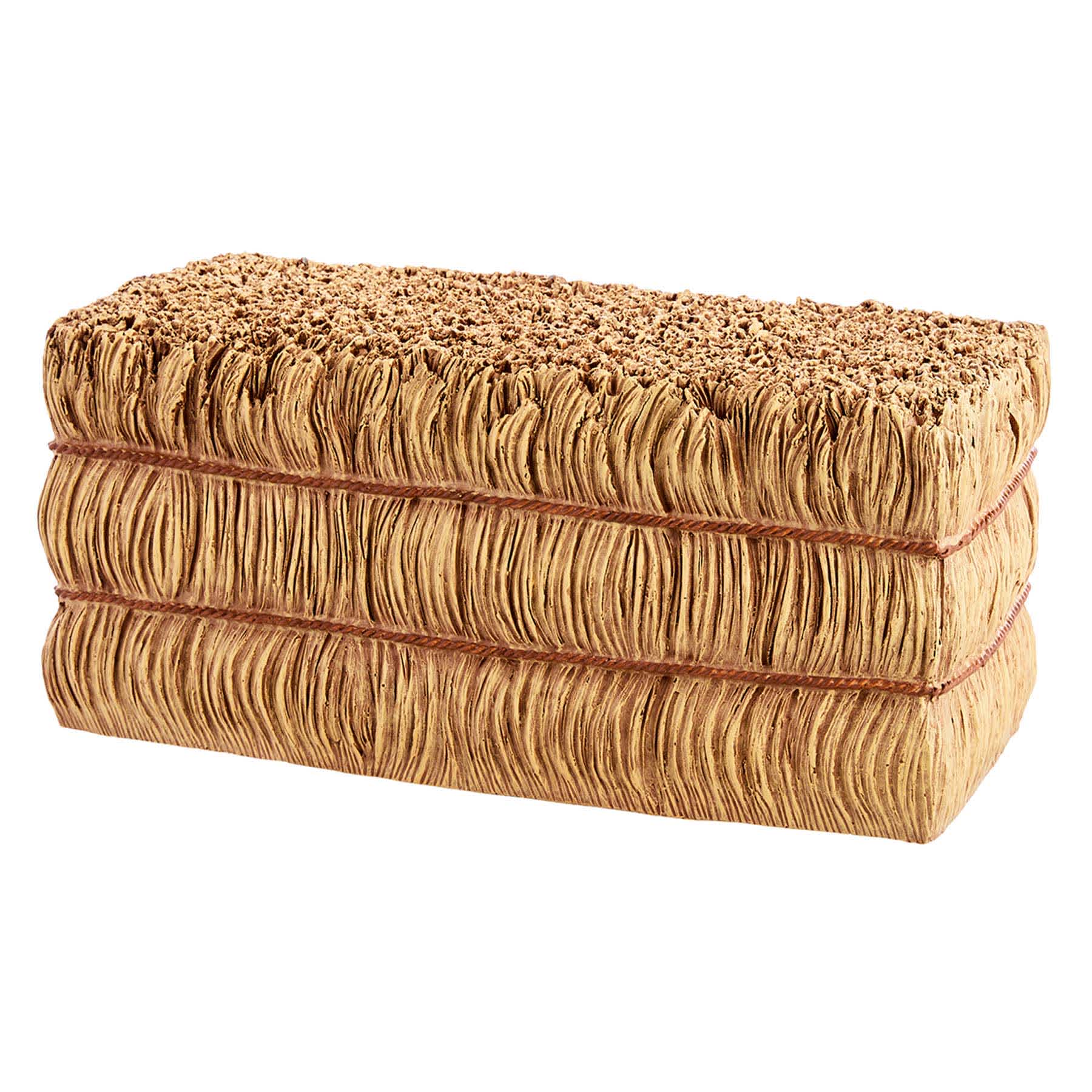 Homespun Harvest Resin Hay Bale, 21"