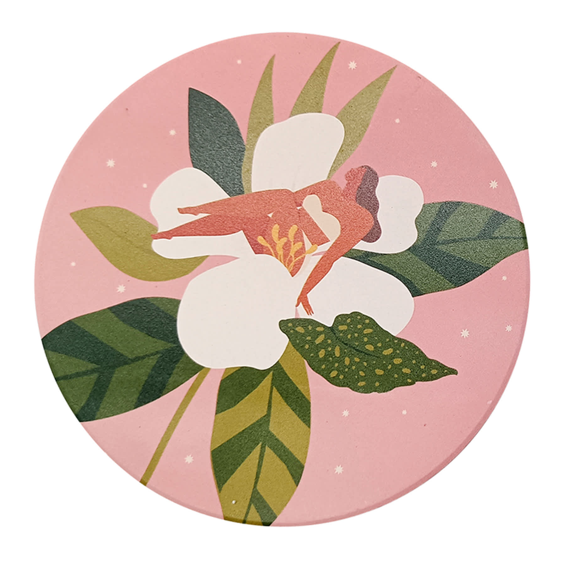 2-Pack Floral Coasters