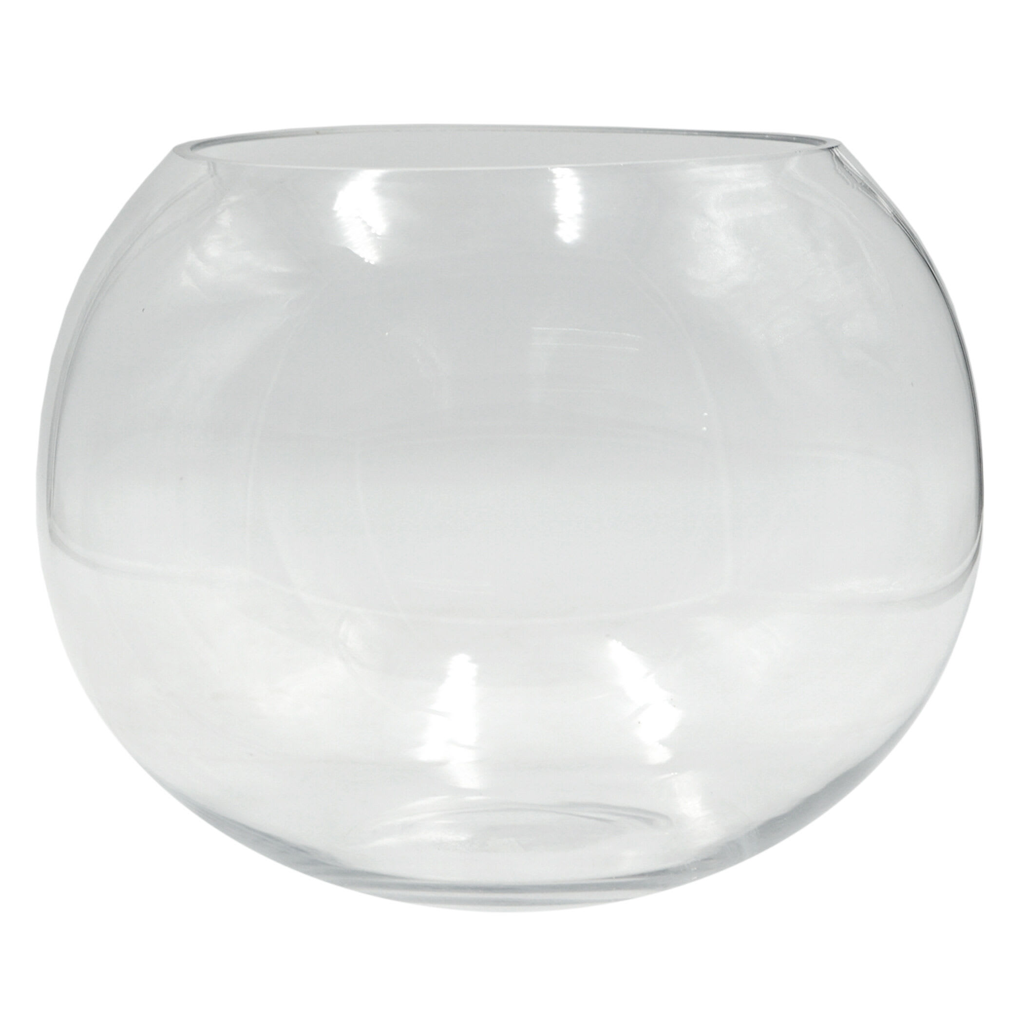 Clear Glass Vase, 10"