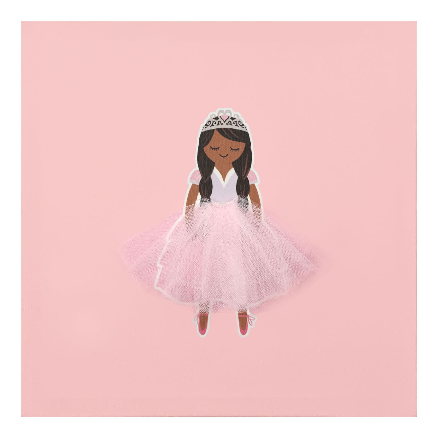 Tiny Dreamers Pink Princess II Canvas Wall Art, 12"