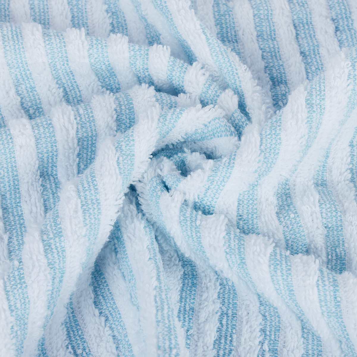 Essential Striped Turquoise Hand Towel, 16x26