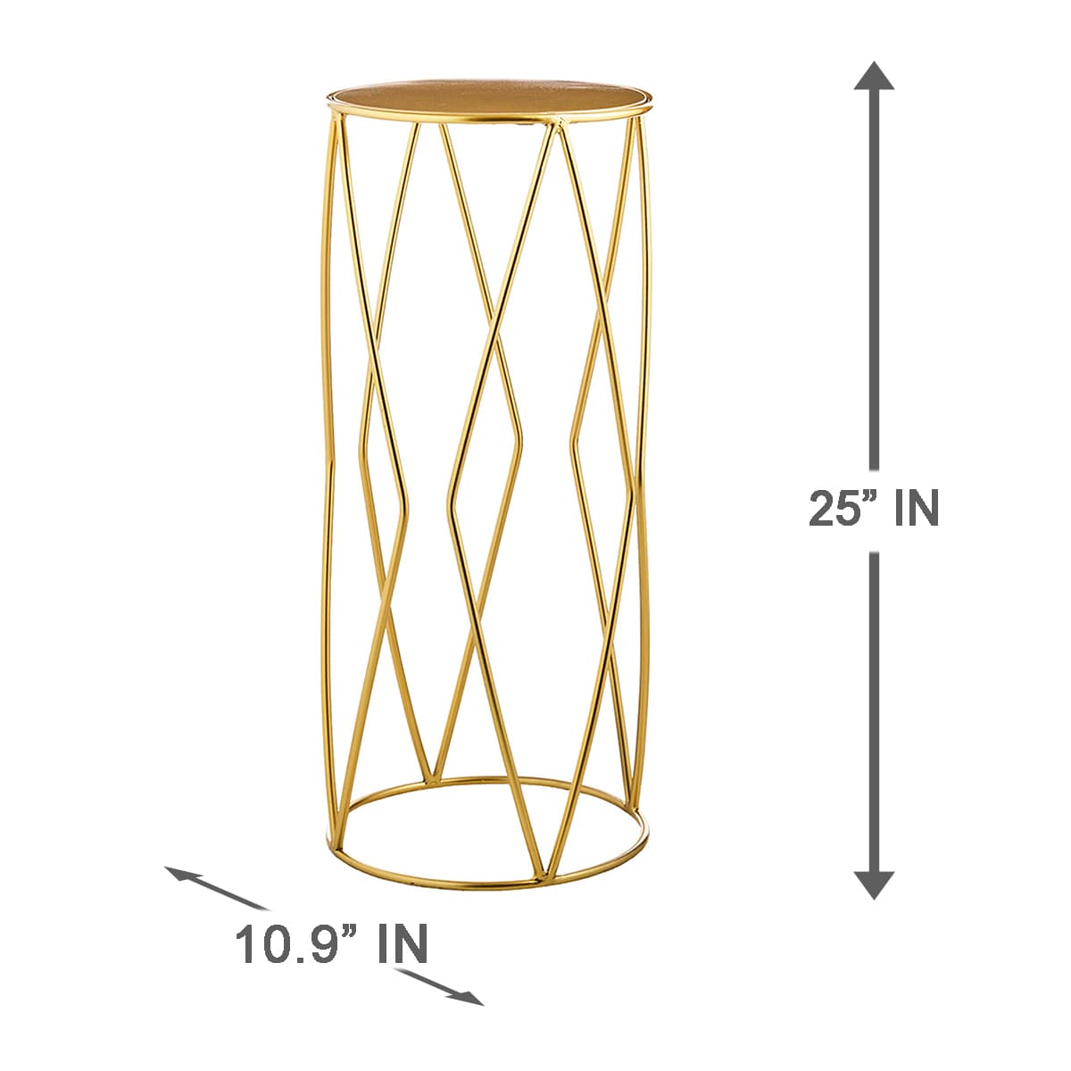 Providence Gold Metal Plant Stand, Large