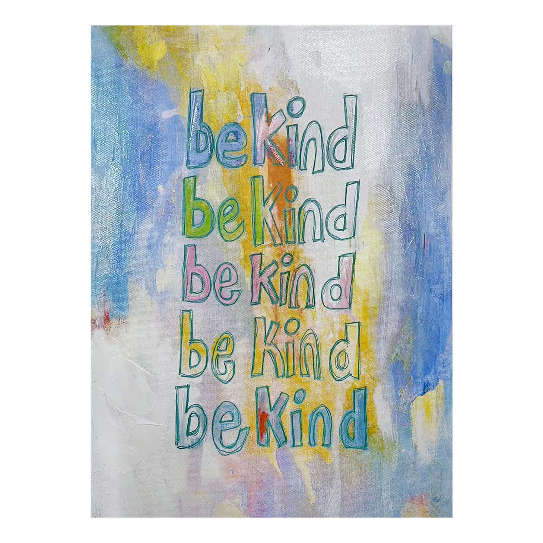 Be Kind Canvas Wall Art, 12x16