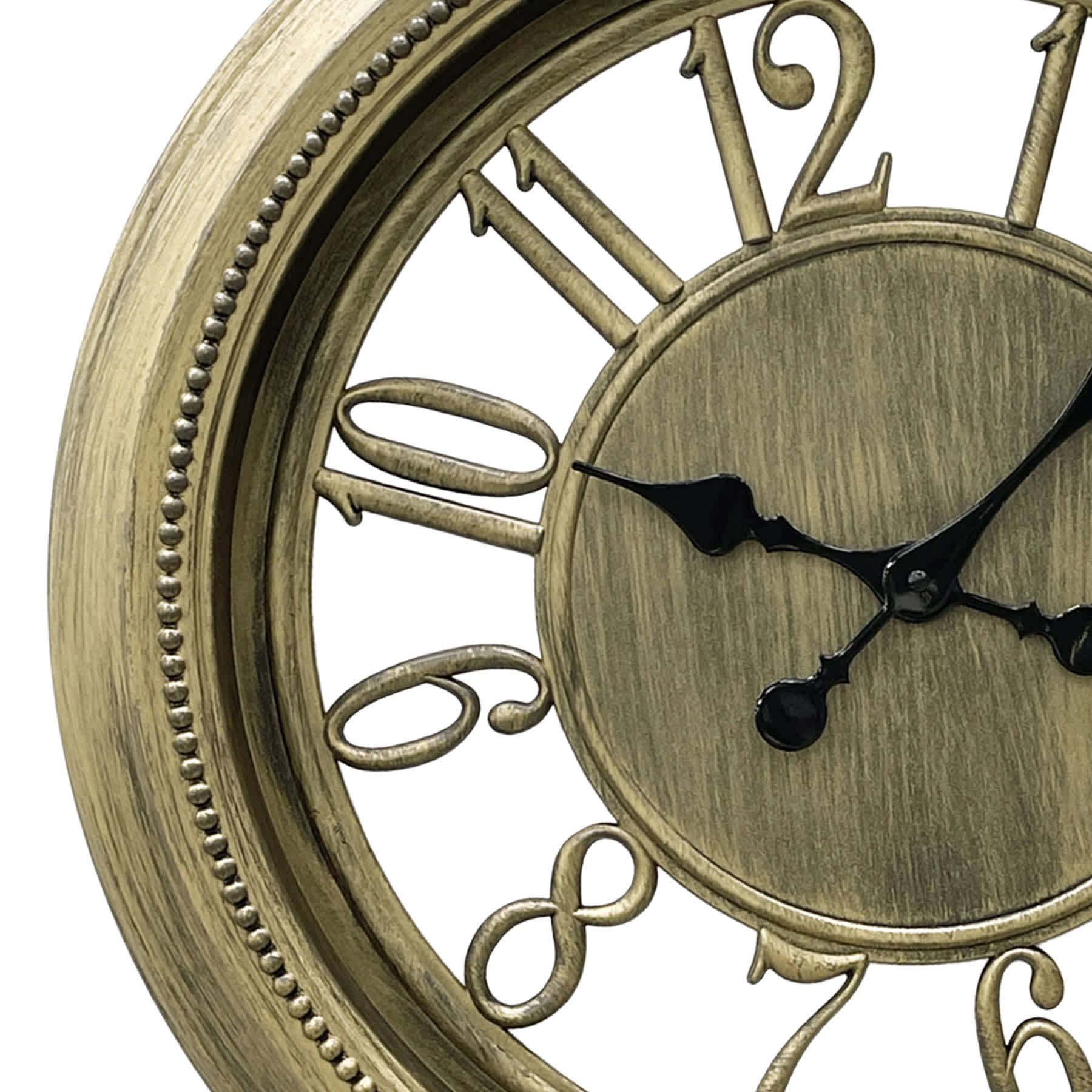 Rustic Gold Wall Clock, 22"