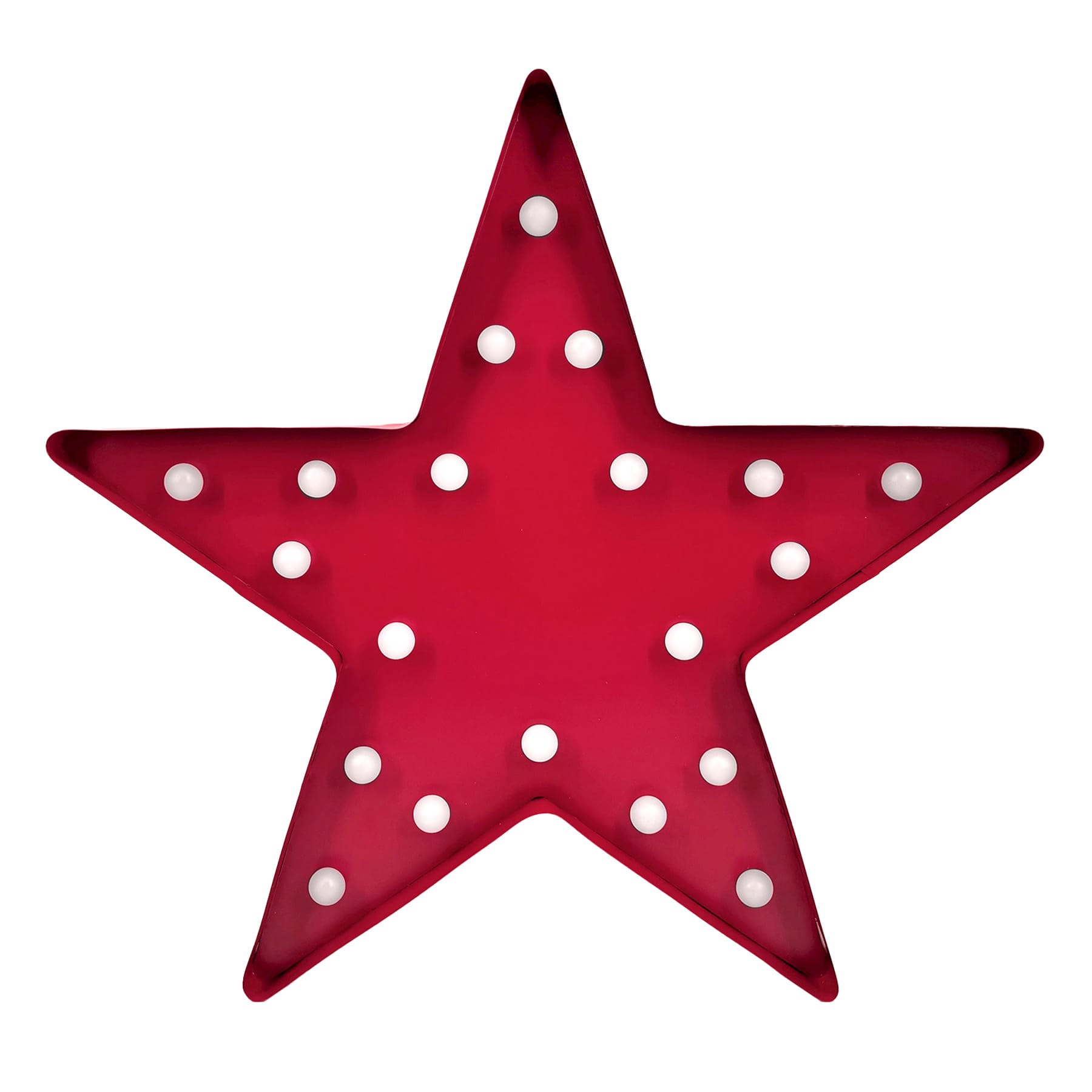 Homespun Patriotic LED Red Star, 23"