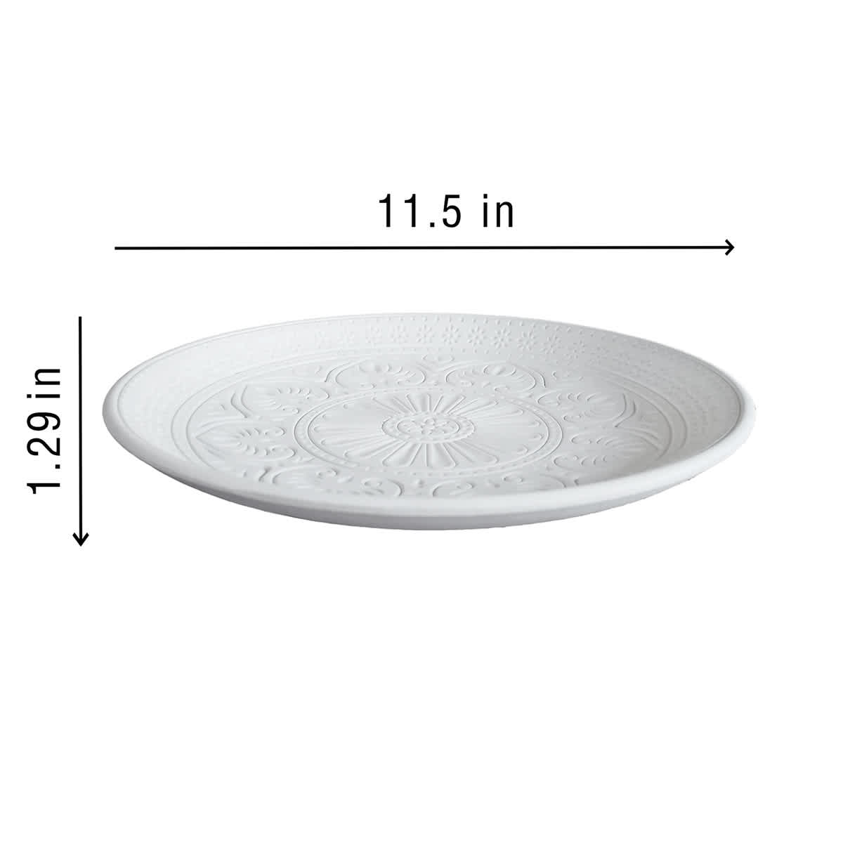 Found & Fable White Decorative Plate, 11"
