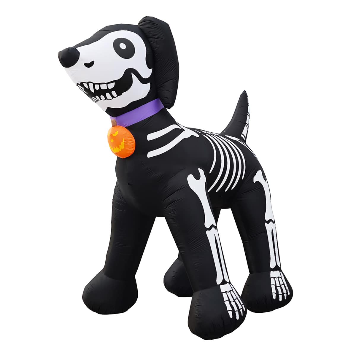Skeleton Dog Halloween Inflatable, 13.5'