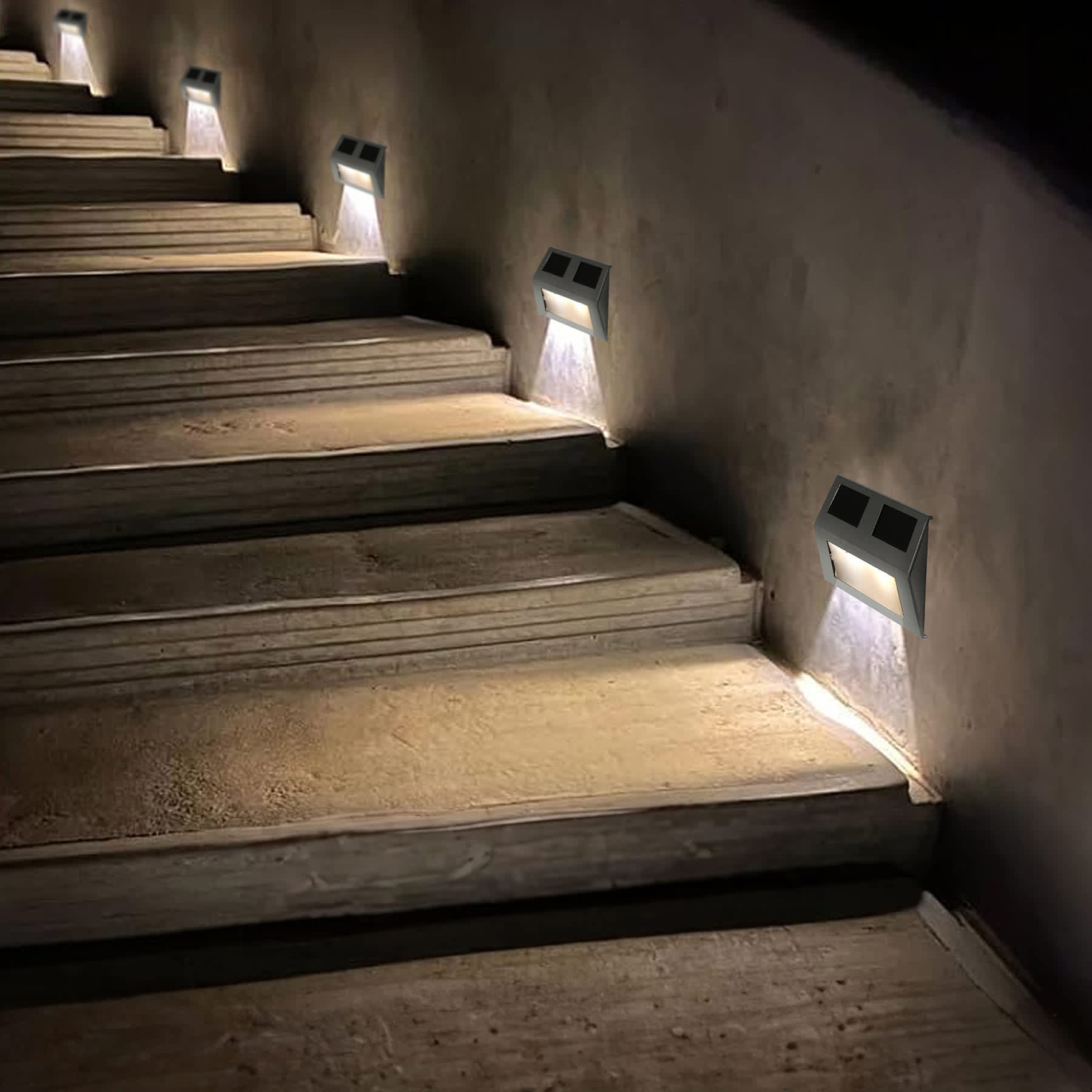 2-Lumen Solar Silver Deck Light