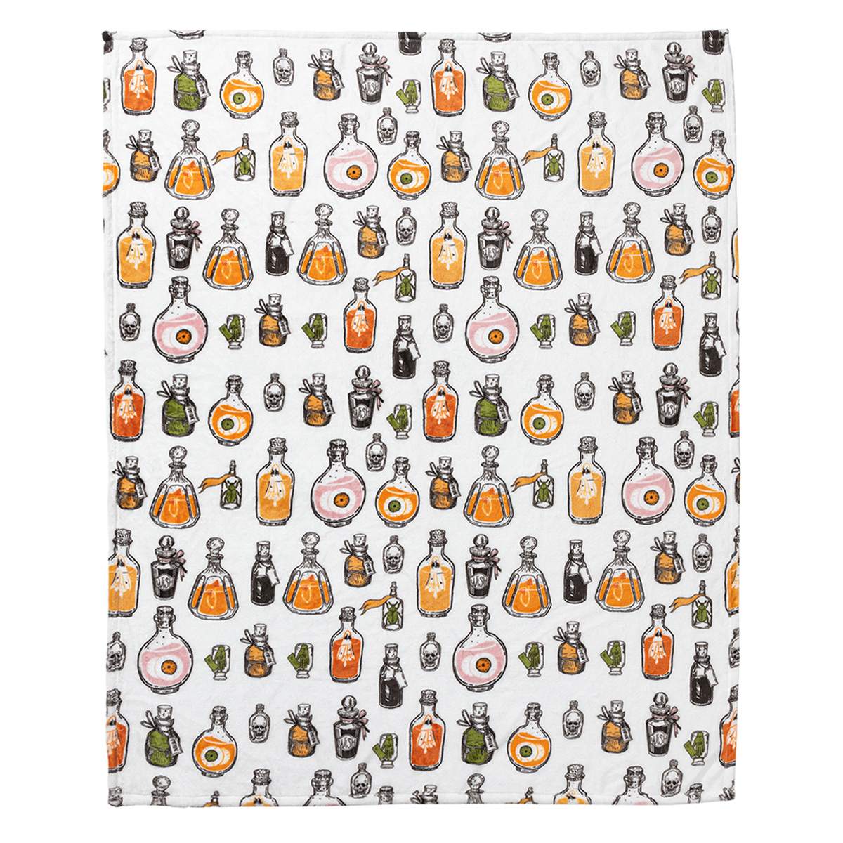 Spooky Poison Printed Plush Throw Blanket, 50x60