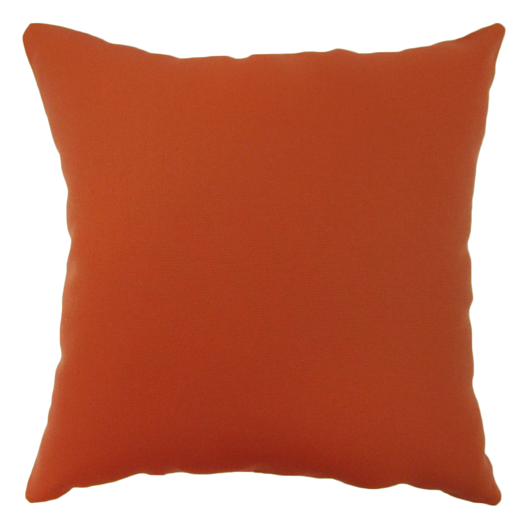 Terracotta Canvas Square Outdoor Throw Pillow, 16"