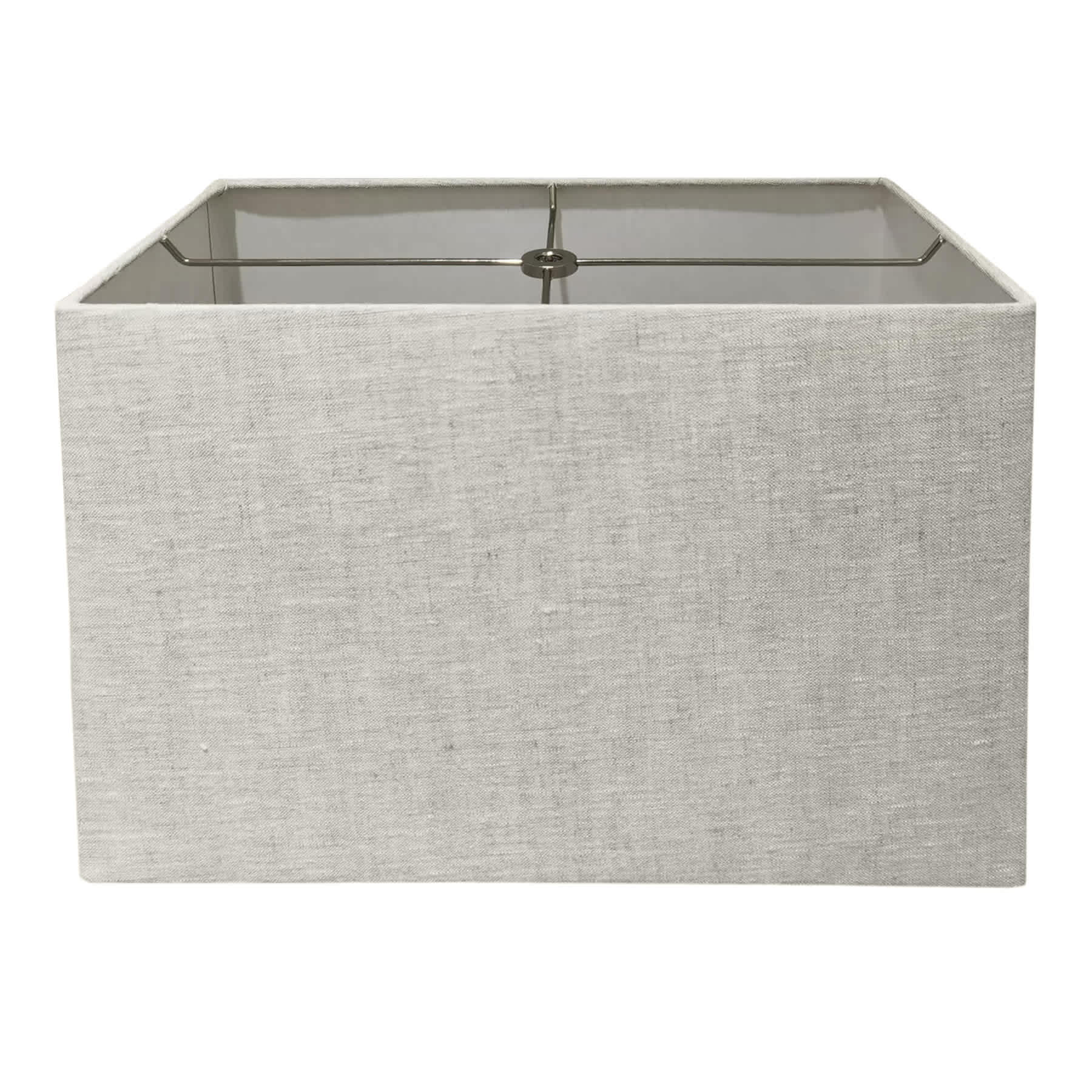 Light French Grey Rectangle Medium Table Lamp Shade, 14x15x10