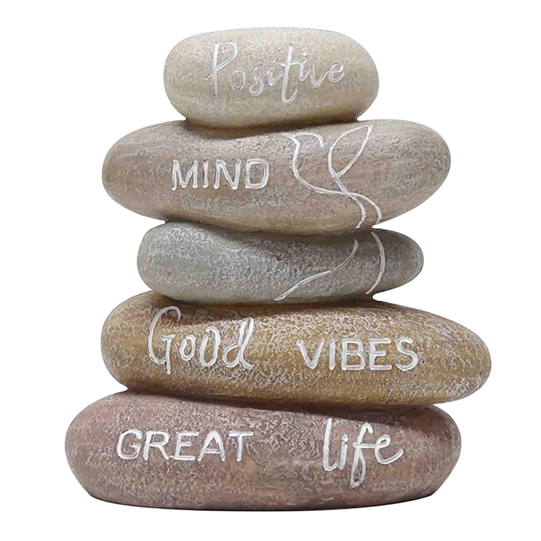 Found & Fable Stacked Stone Sentiment, 7"