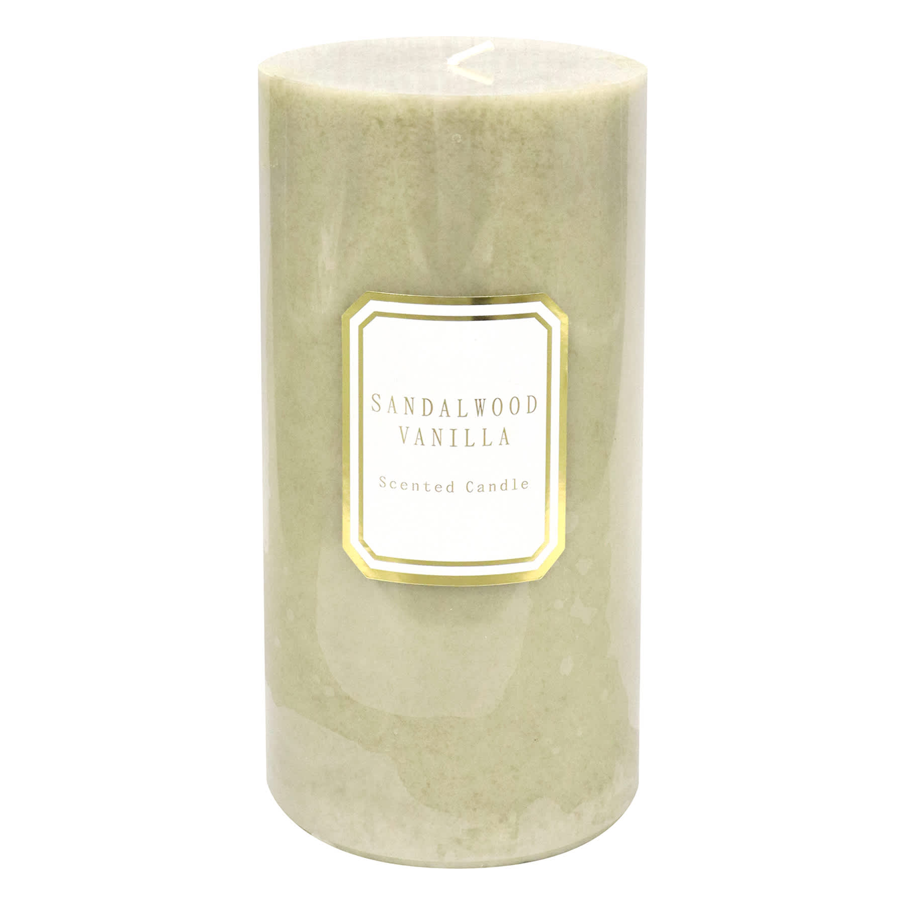 Providence Sandalwood Vanilla Scented Pillar Candle, 4x8