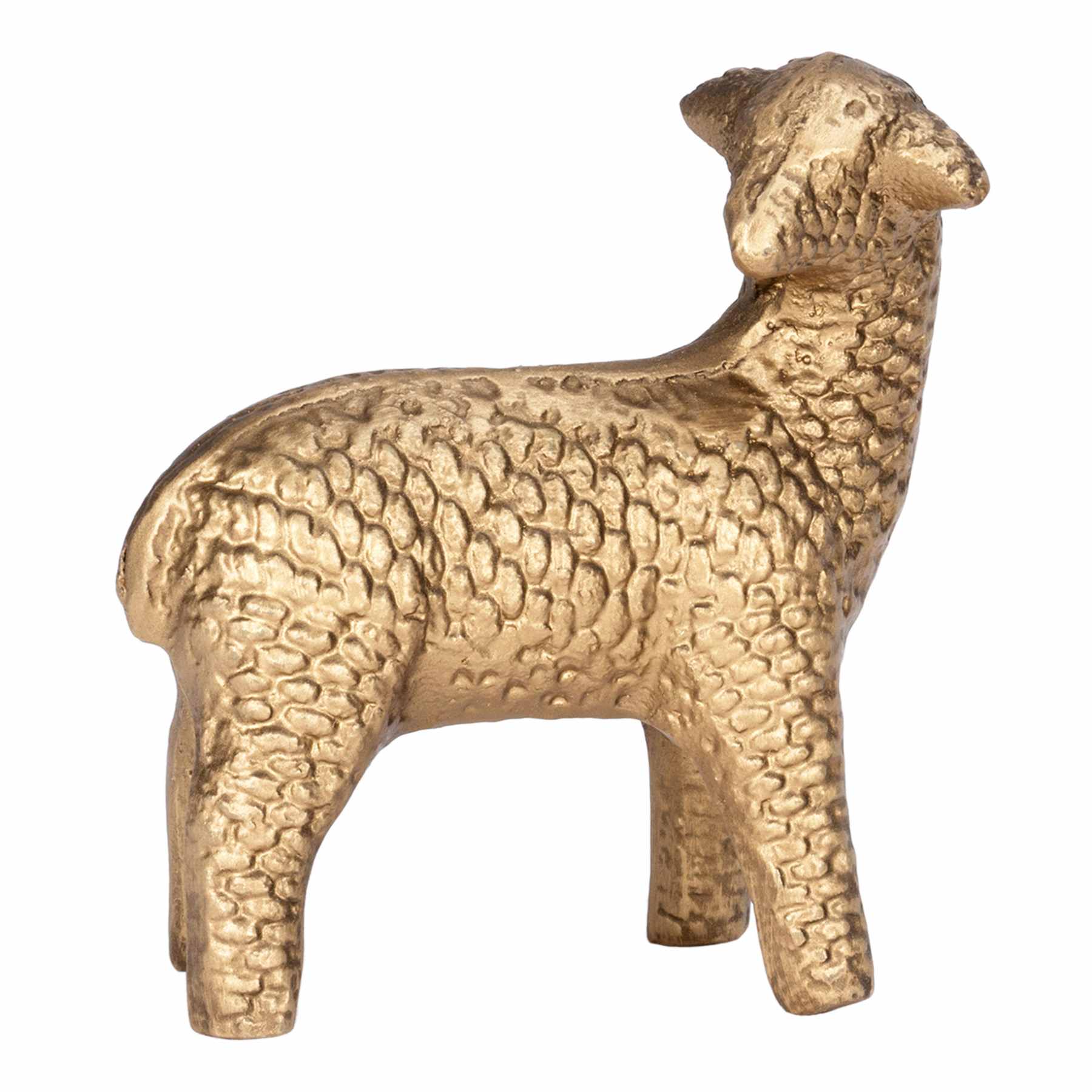 Honeybloom Gold Metal Lamb, 6"