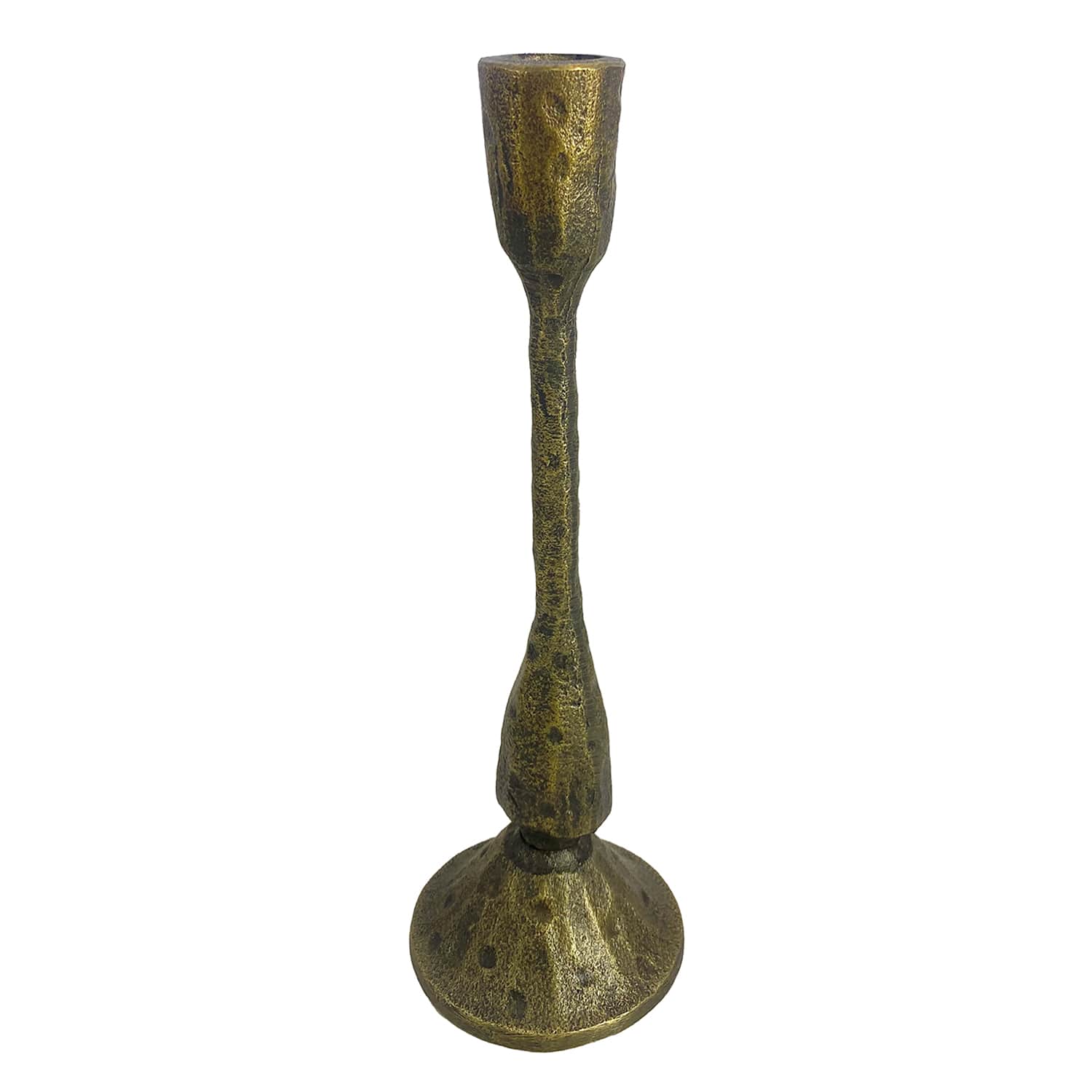 Honeybloom Aluminum Taper Candle Holder, 7"