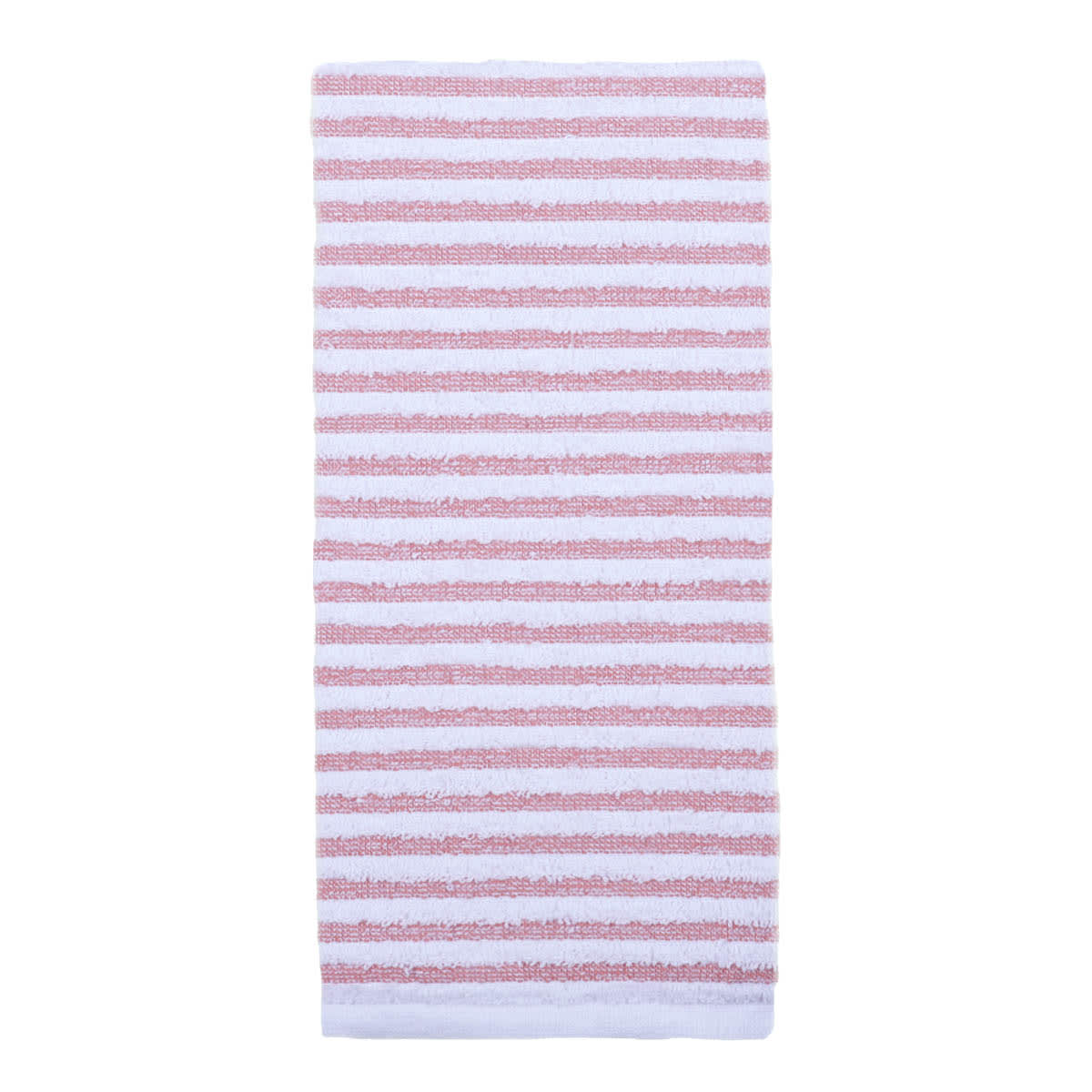 Essential Striped Terracotta Hand Towel, 16x26