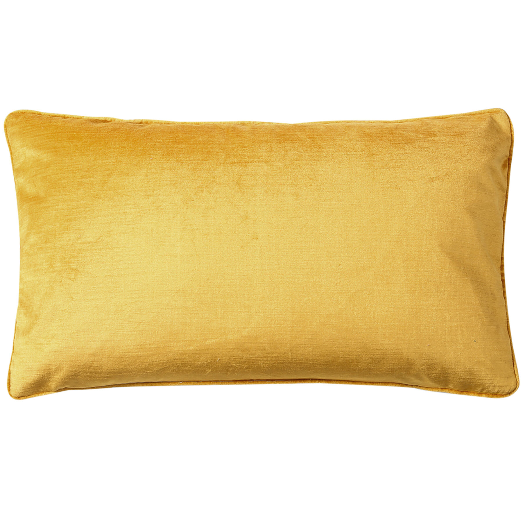 Gillmore Yellow Velvet Throw Pillow, 13x22