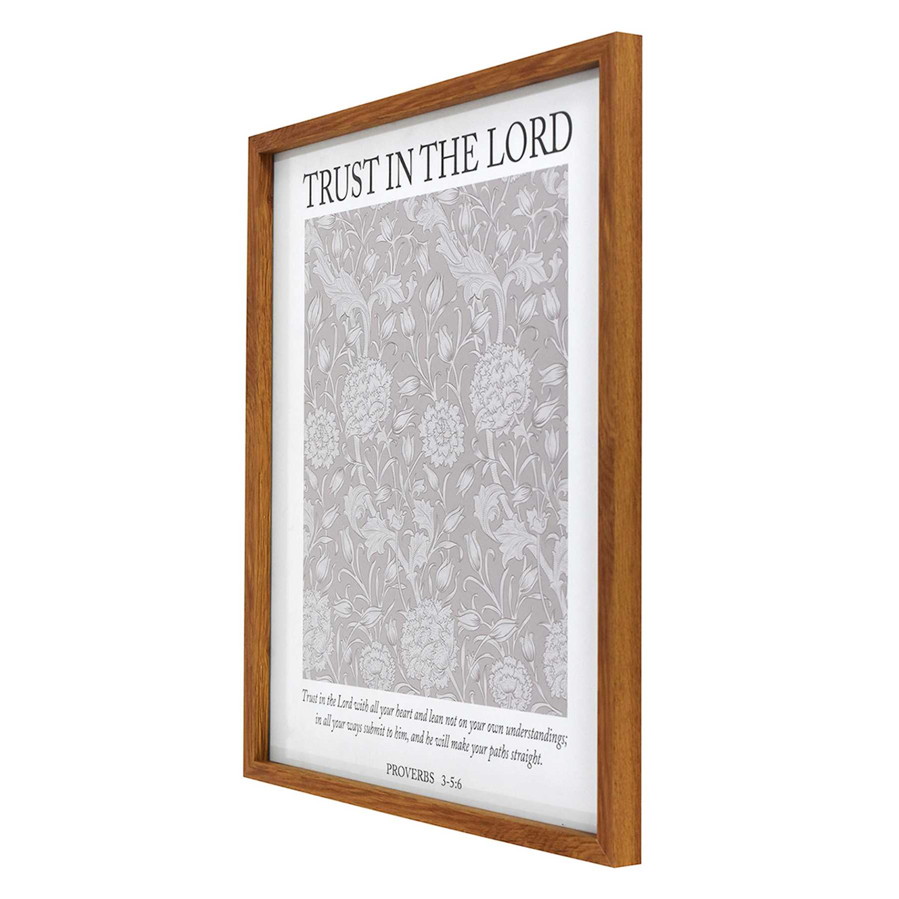 Glass Framed Trust In The Lord Print Wall Art, 16x20
