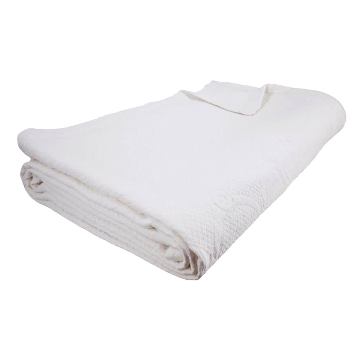 Providence 3-Piece White Link Trellis Matelasse Coverlet Set, King
