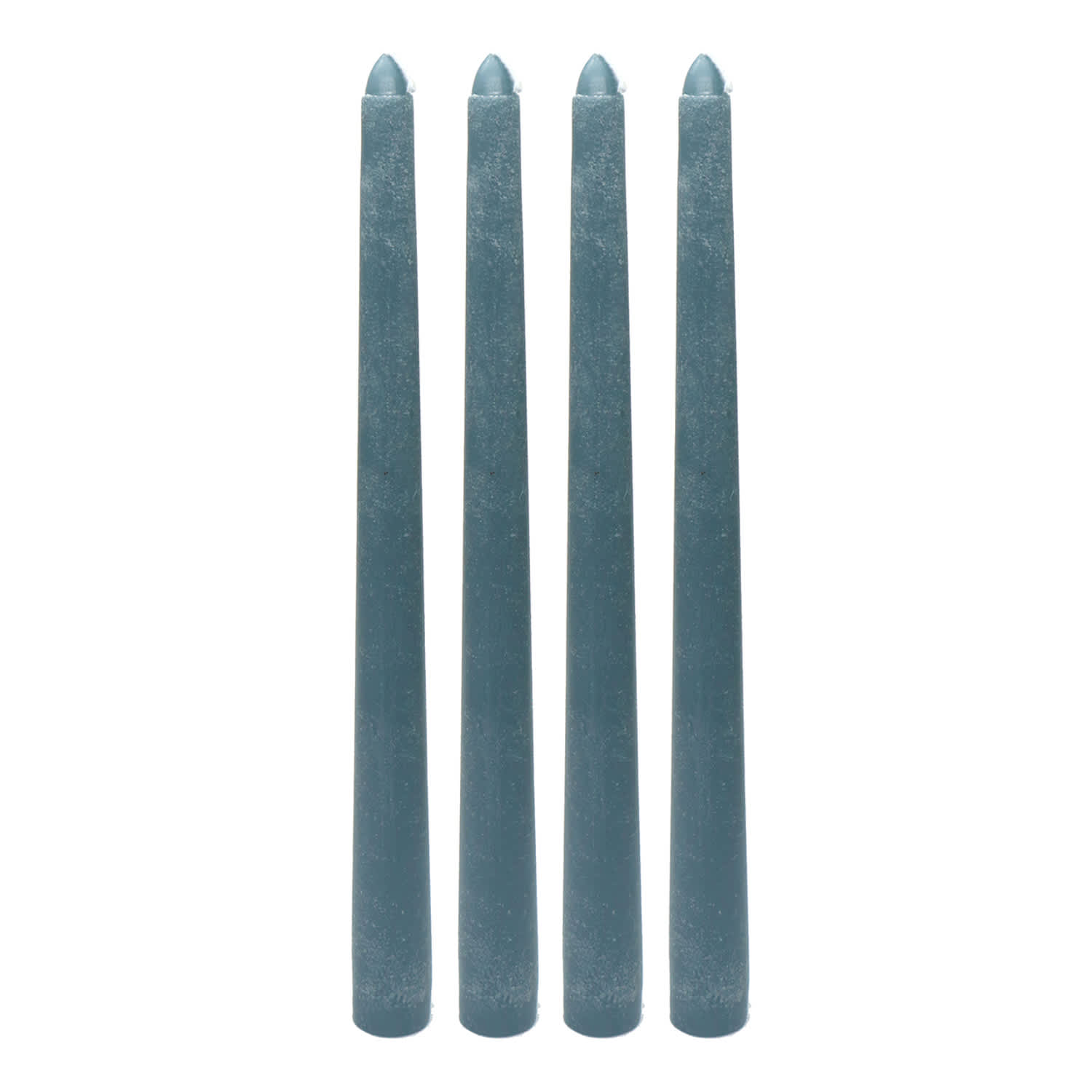 4-Pack Blue Unscented Taper Candles, 10"