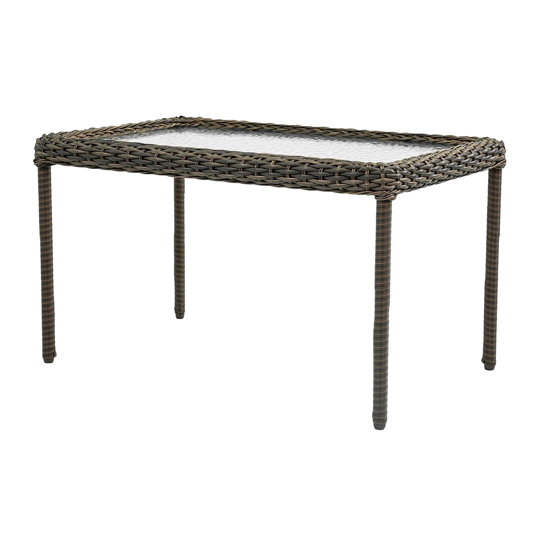 Providence Fairview Wicker Patio Coffee Table, Brown