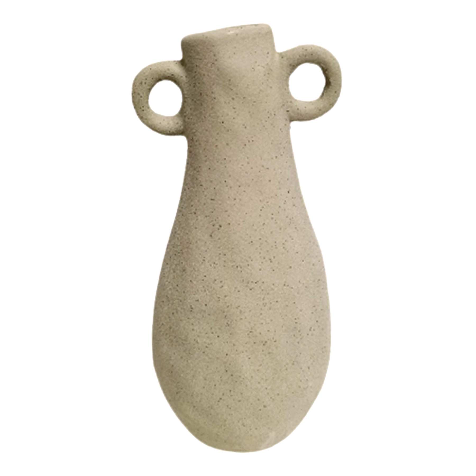 Porcelain Vase with Handles, 7"