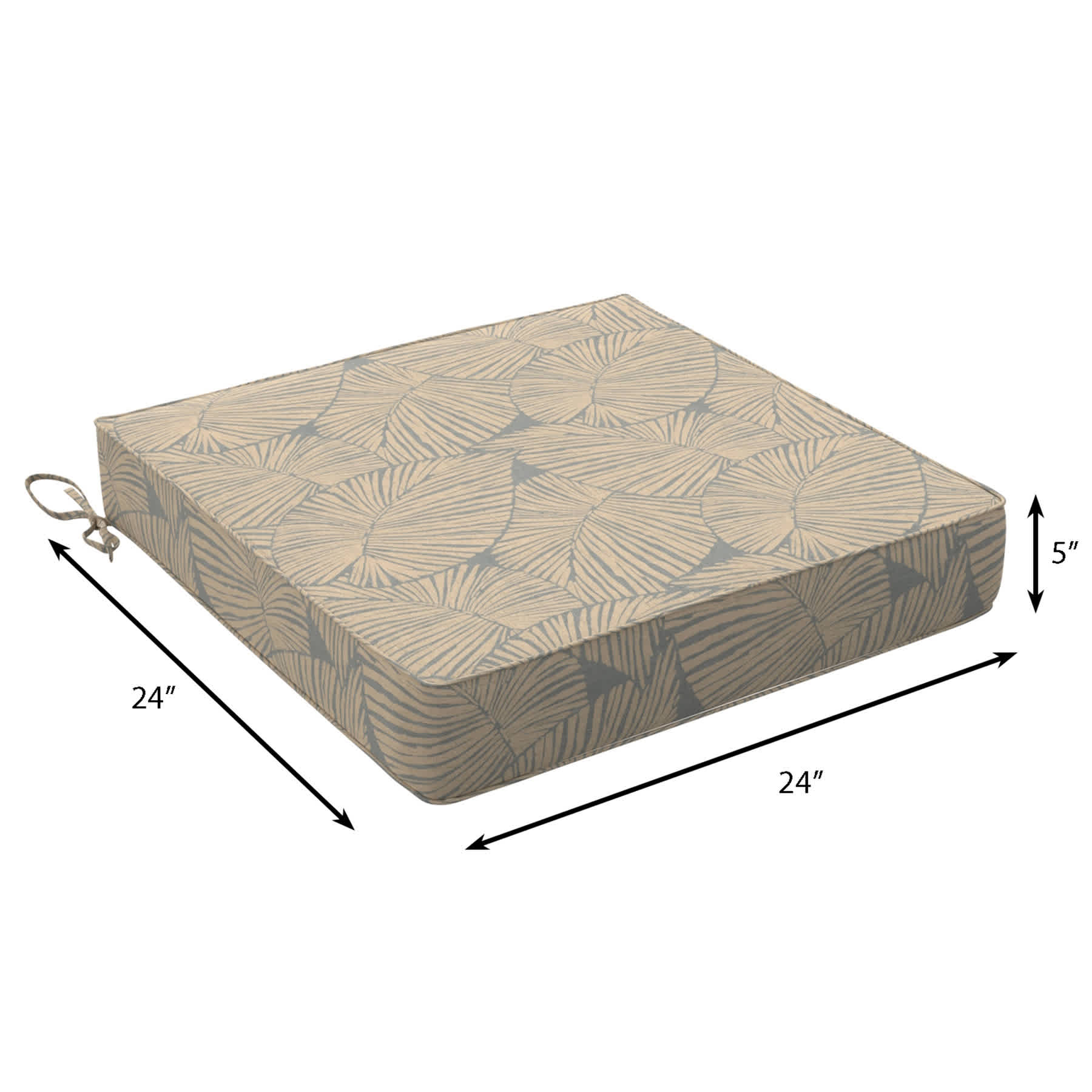 Found & Fable Talia Palm Outdoor Deep Seat Cushion