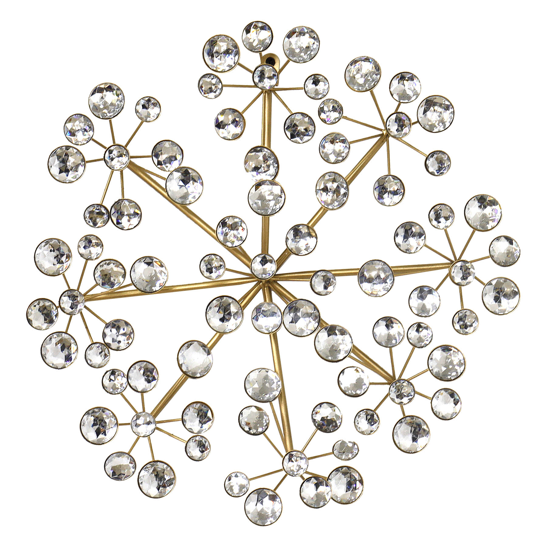 Metal Gold Starburst Wall Art, 16"