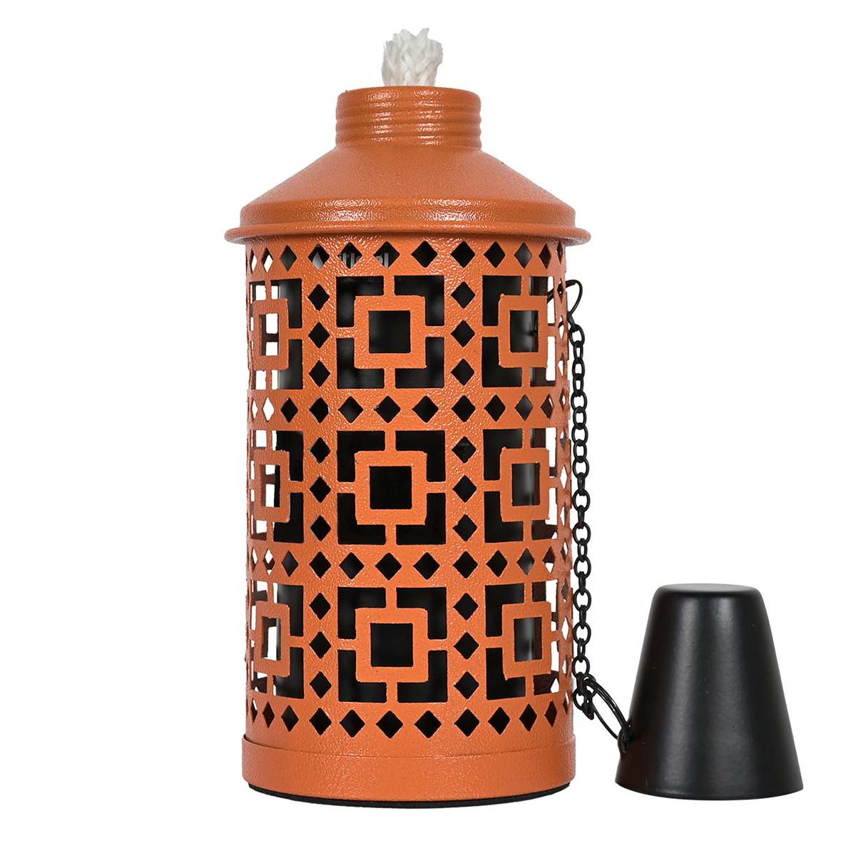 Orange Square Table Torch