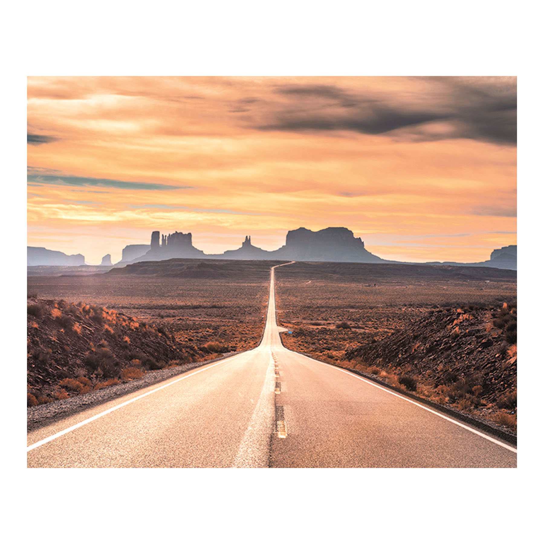 Desert Highway Canvas Wall Art, 20x16