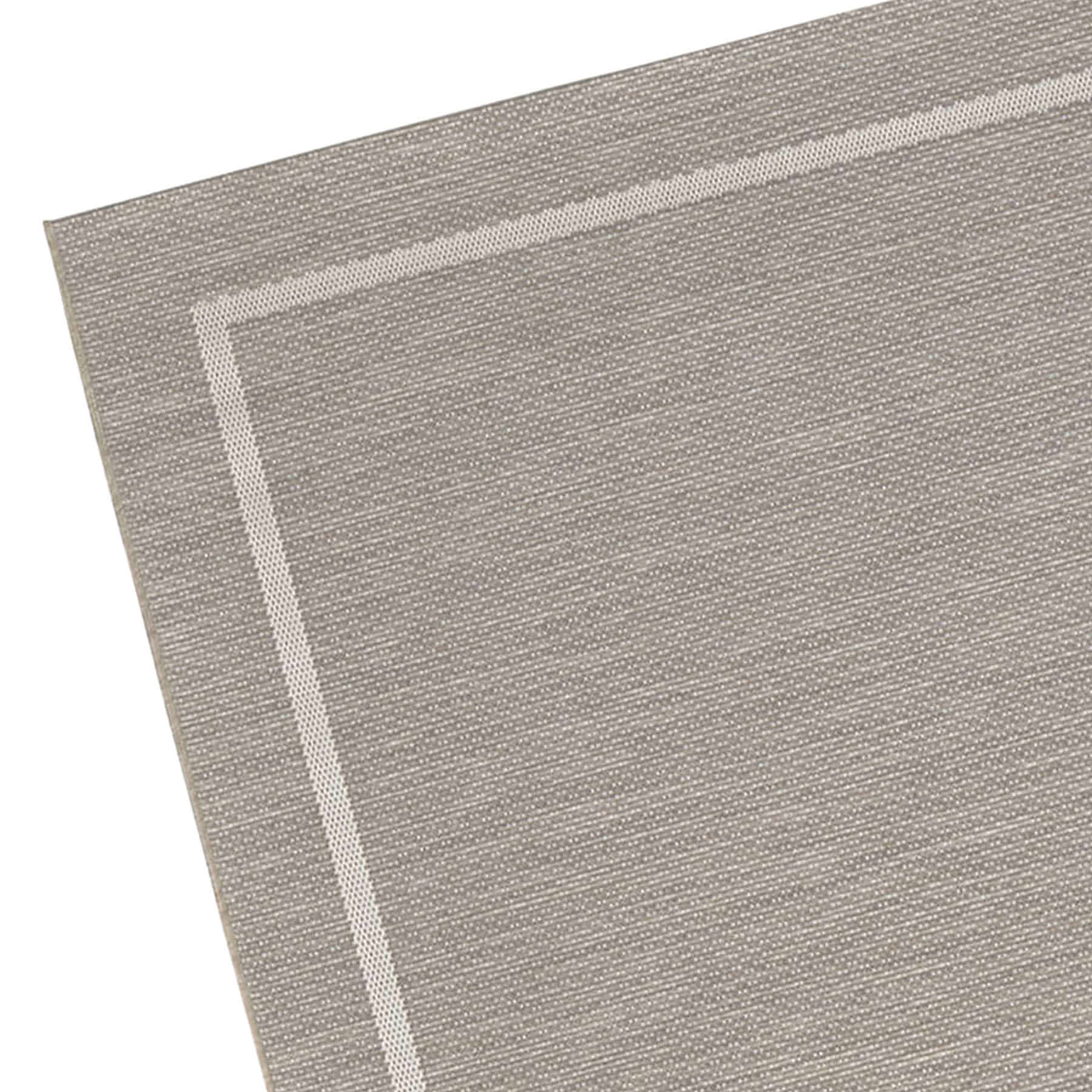 (E198) Honeybloom Prisma Ivory Border Indoor & Outdoor Area Rug, 8x10