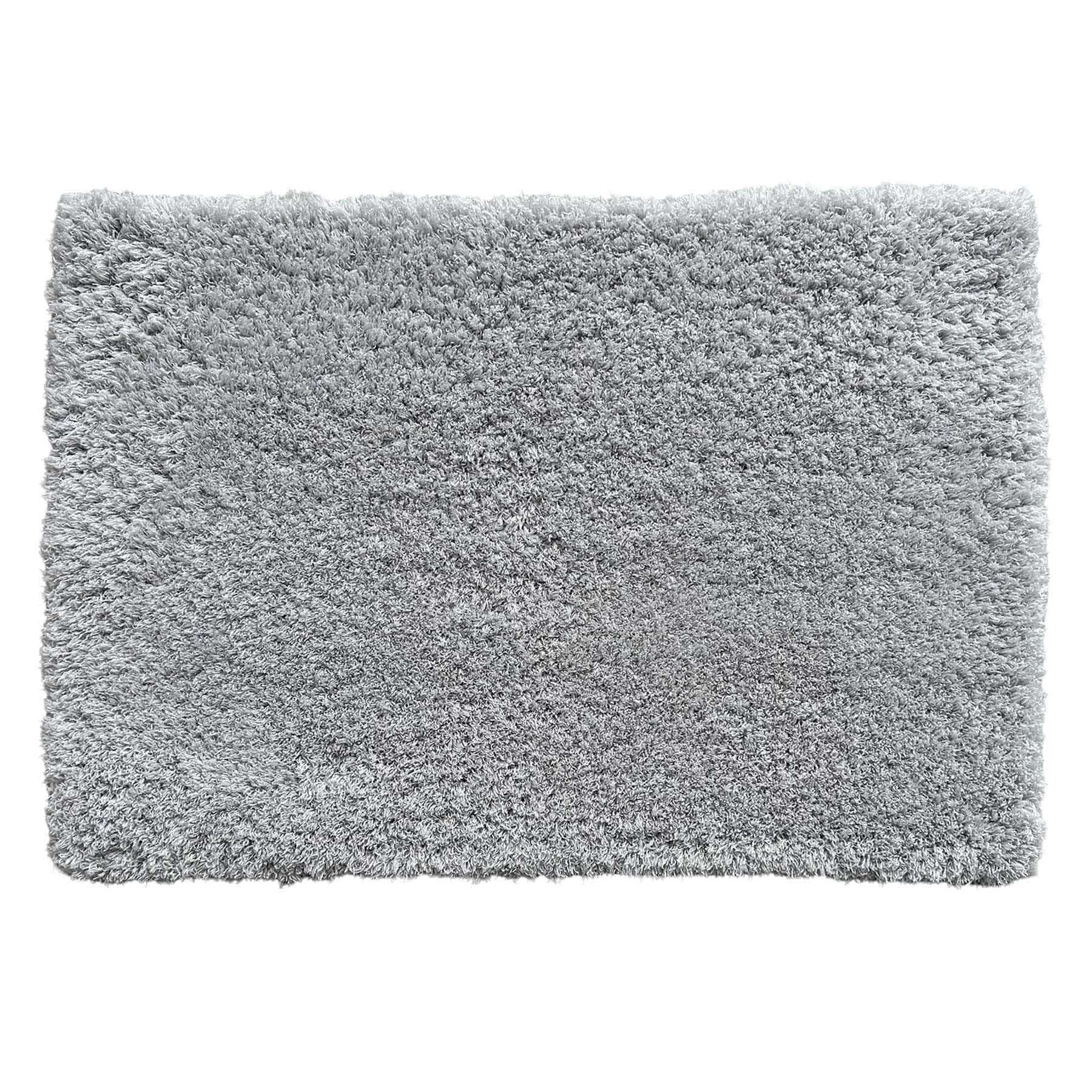 Grey Shag Bath Rug, 16x24