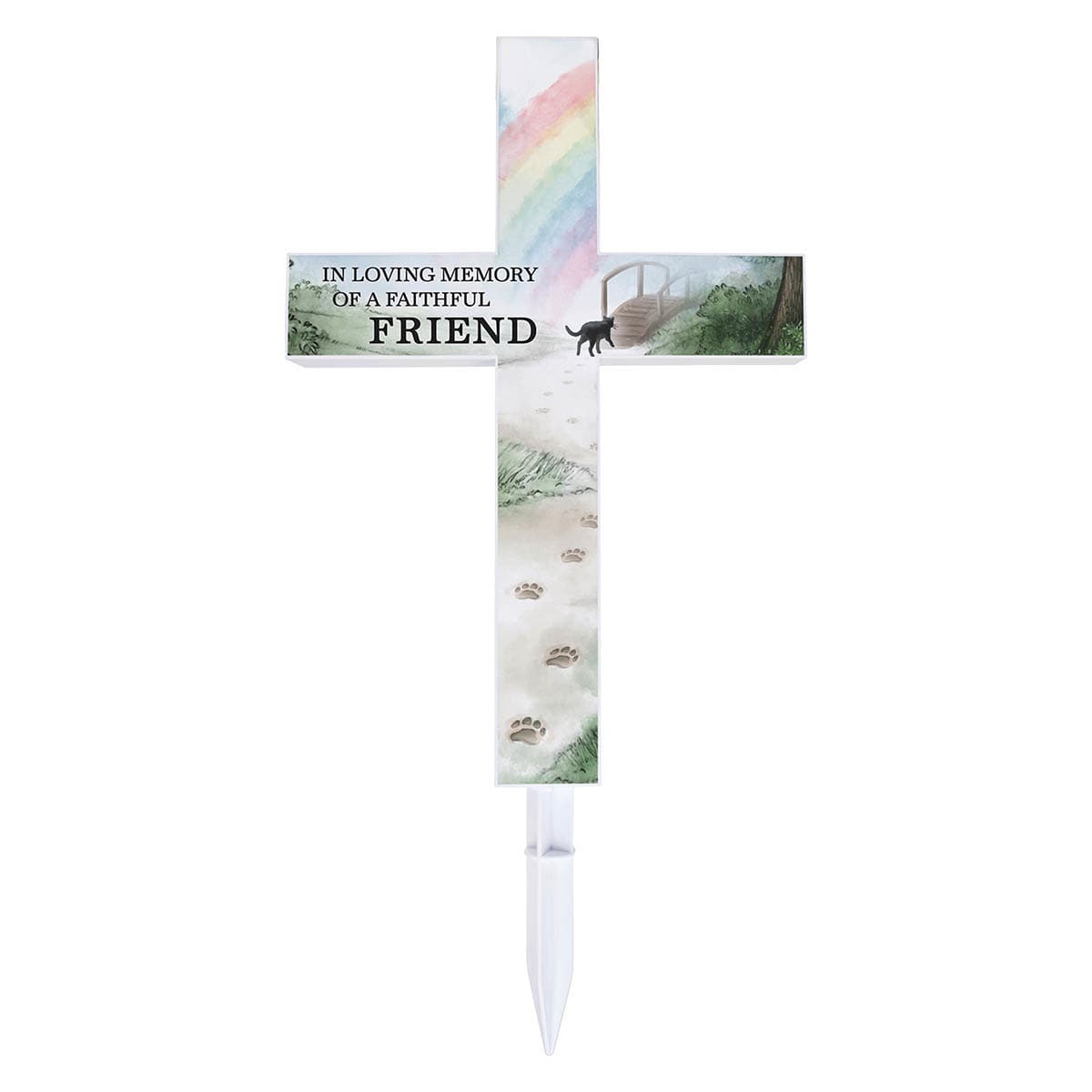 Cat Memorial Solar Yard Stake, 20"