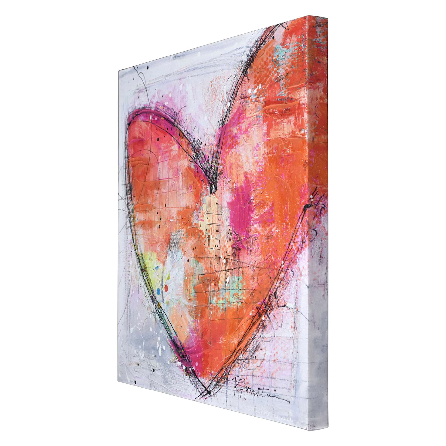 Heart Canvas Wall Art, 20"