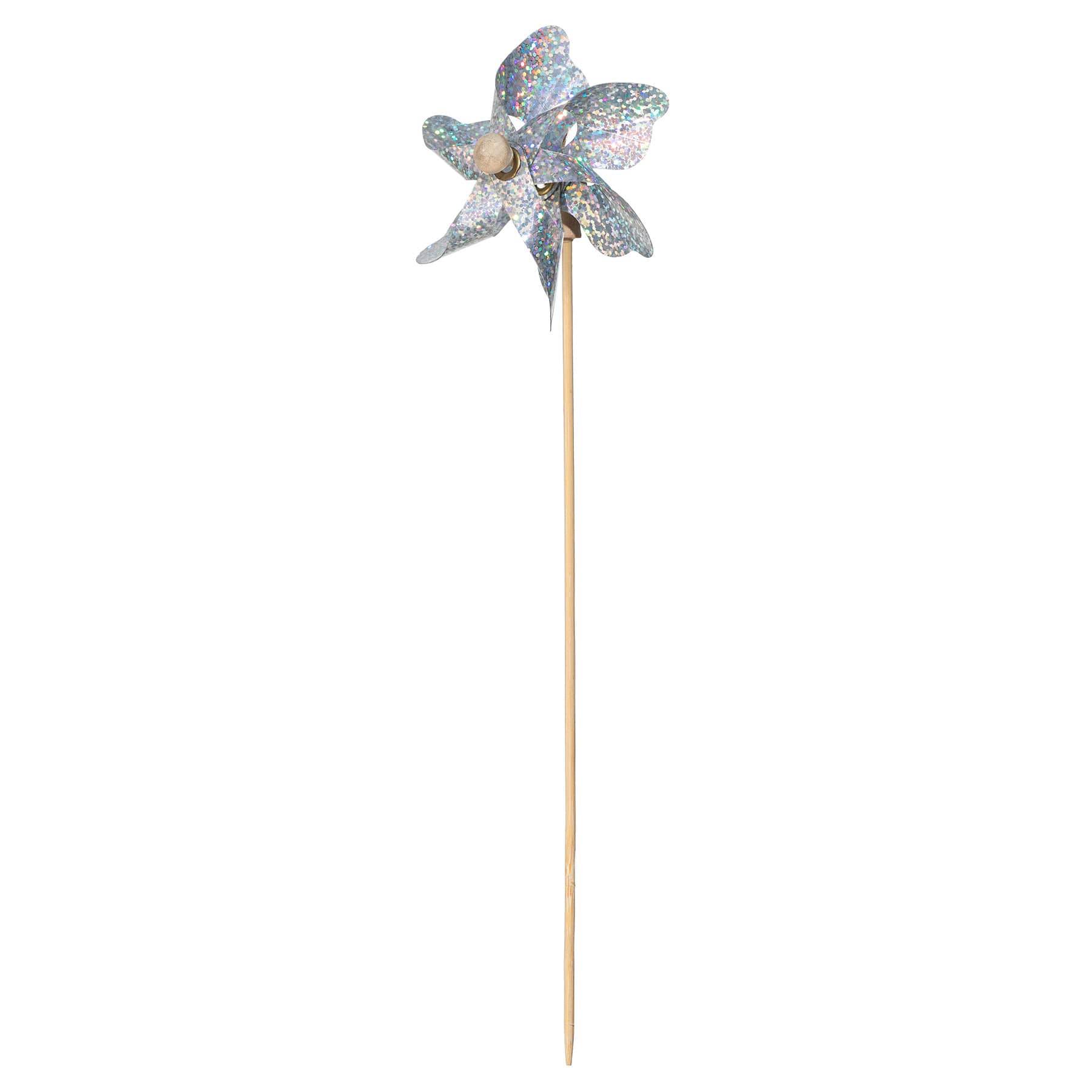 Sunny Club Silver Holographic Whirligig, 12"