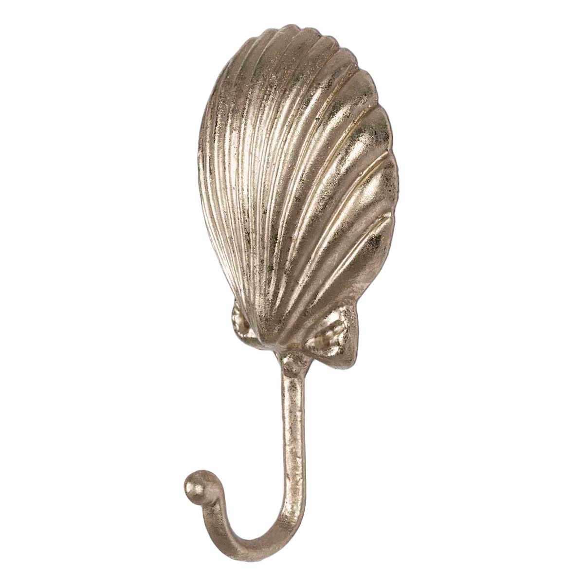 Honeyloom Blue Shell Gold Metal Wall Hook