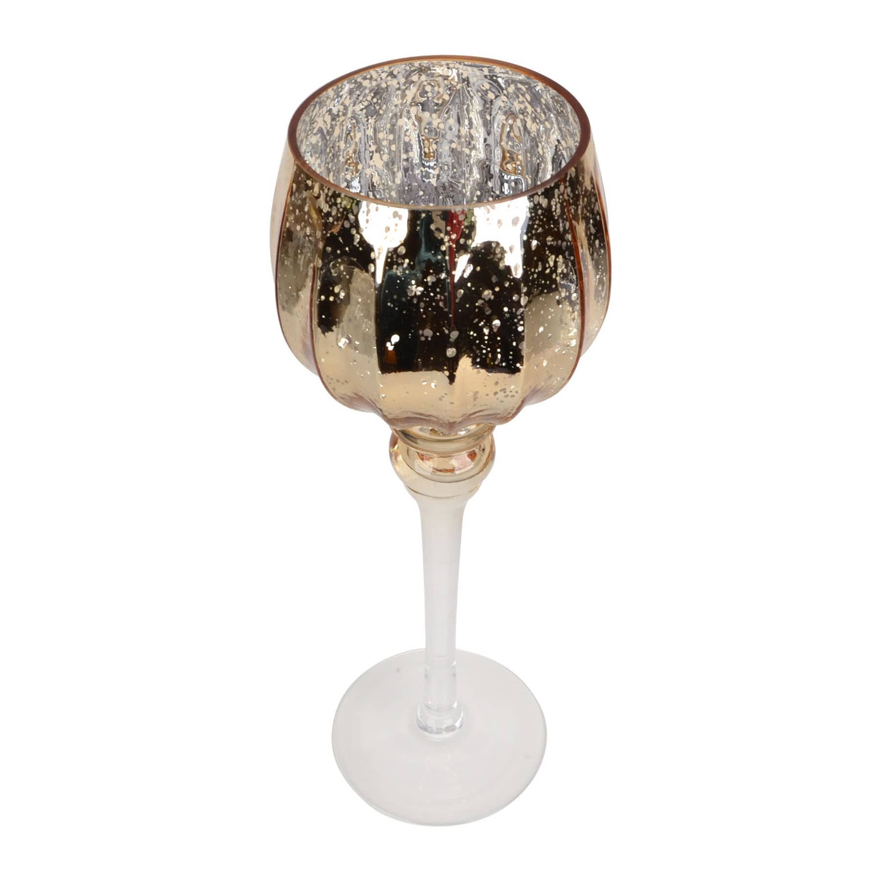 Providence Mercury Glass Votive Holder, 13.8"