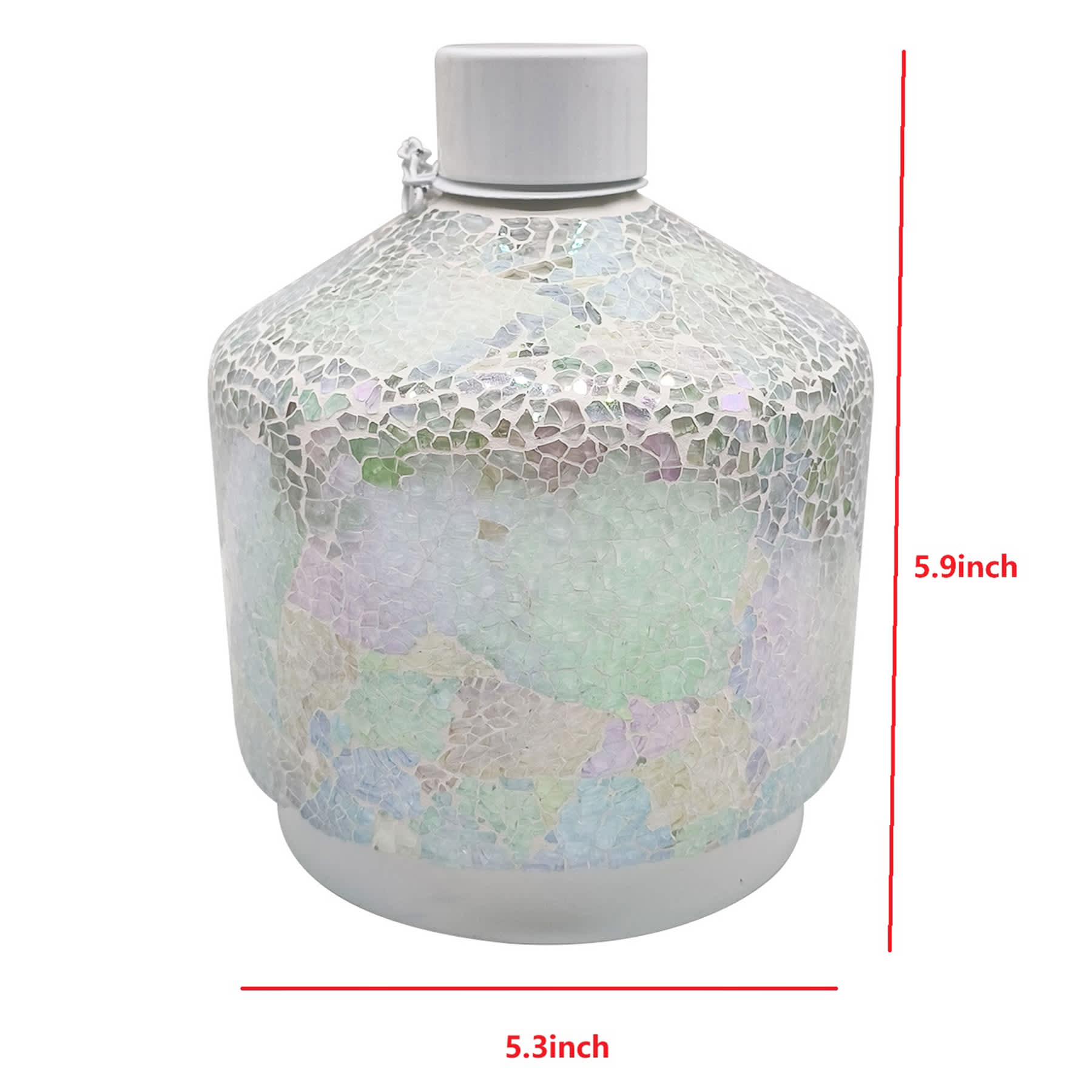 Iridescent Mosaic Table Torch