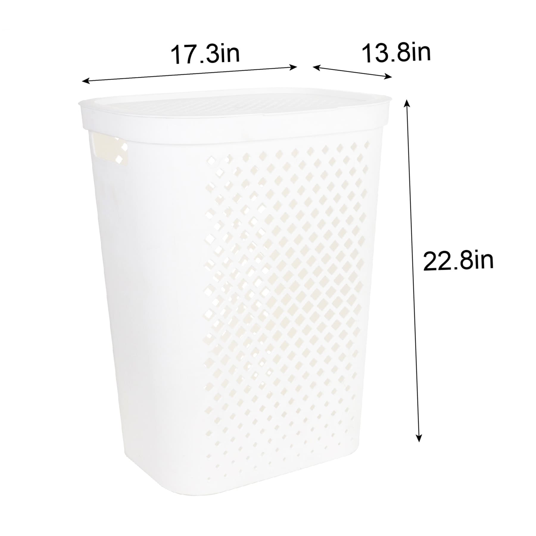 Laundry Hamper 55L Diamond Pattern