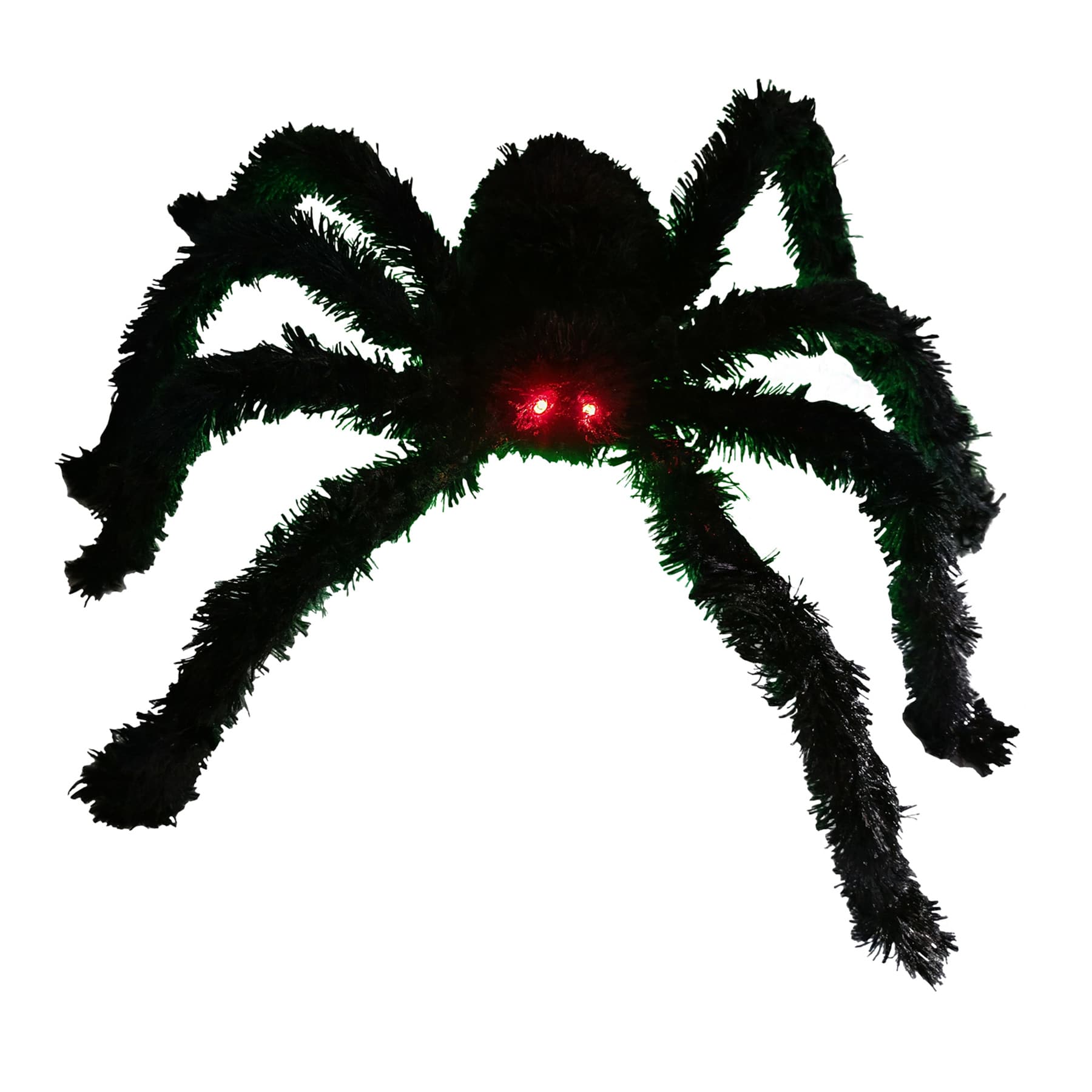 Black Light-Up Halloween Spider, 27.6"