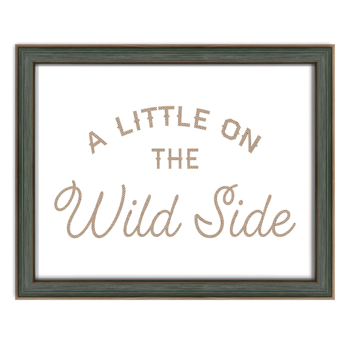 Wild Side Burlap on Backer, 20x16