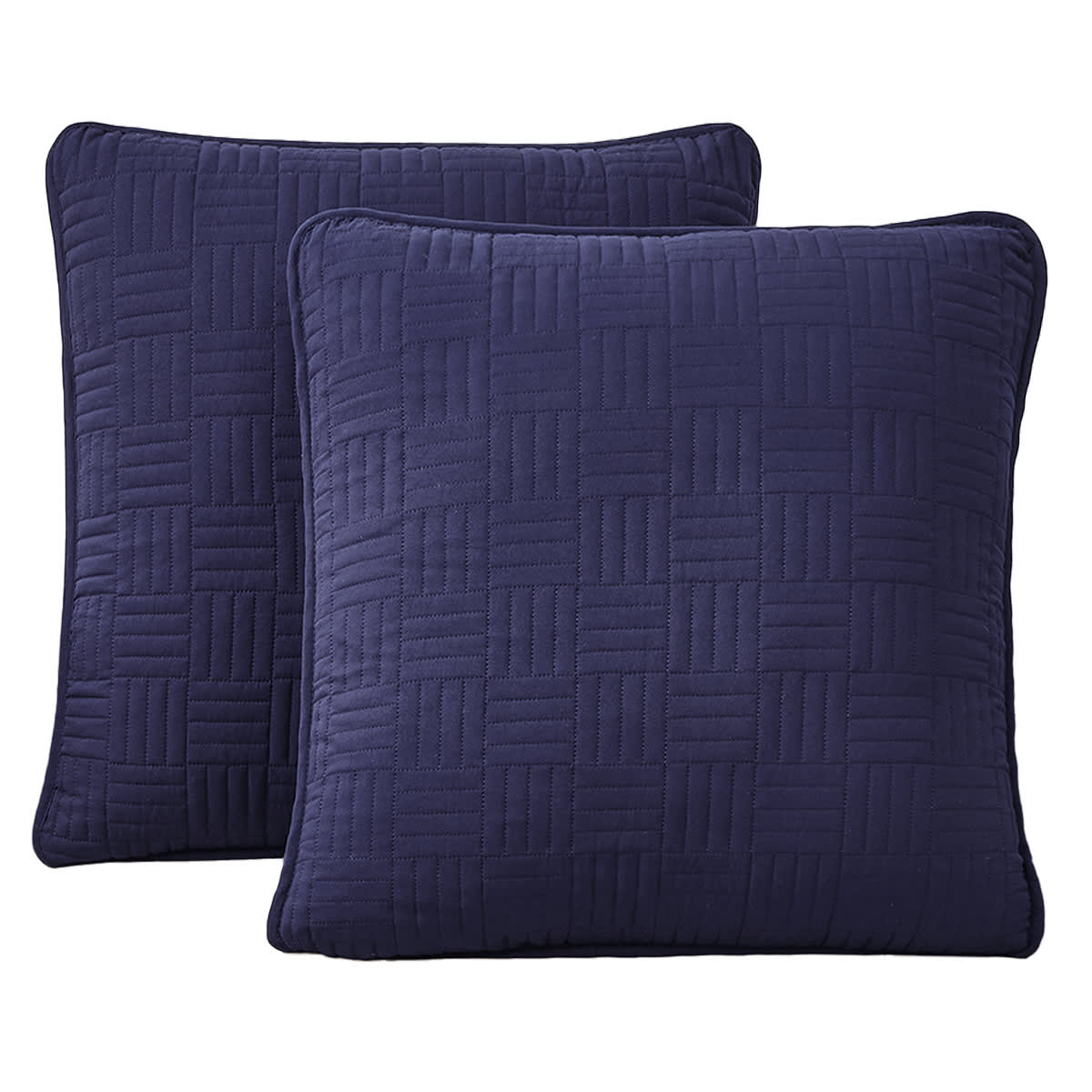Crosby St. 2-Pack Navy Blue Washed Microfiber Throw Pillows, 24"