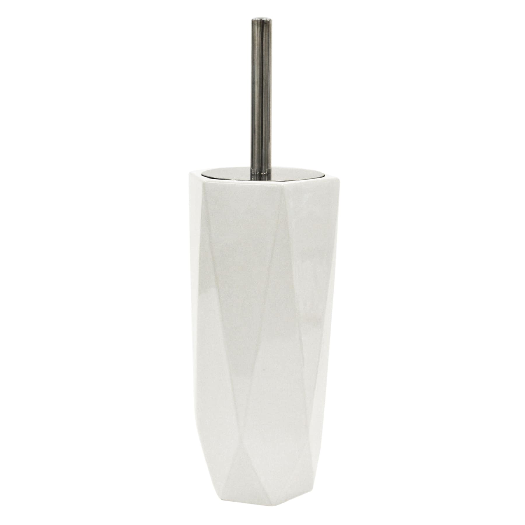 Belle White Ceramic Toilet Bowl Brush