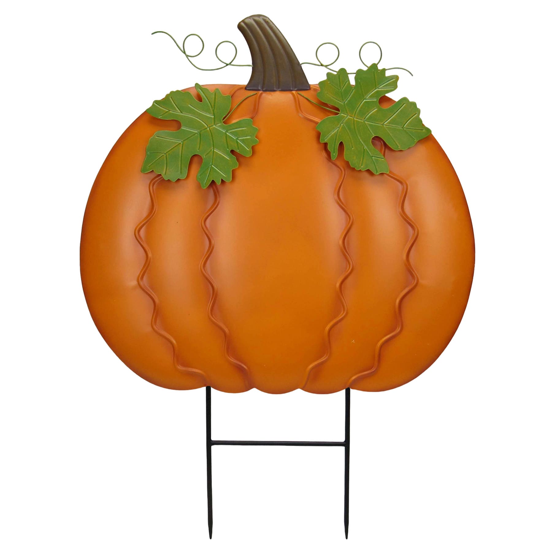 Homespun Harvest Pumpkin Yardstake, 38.5"