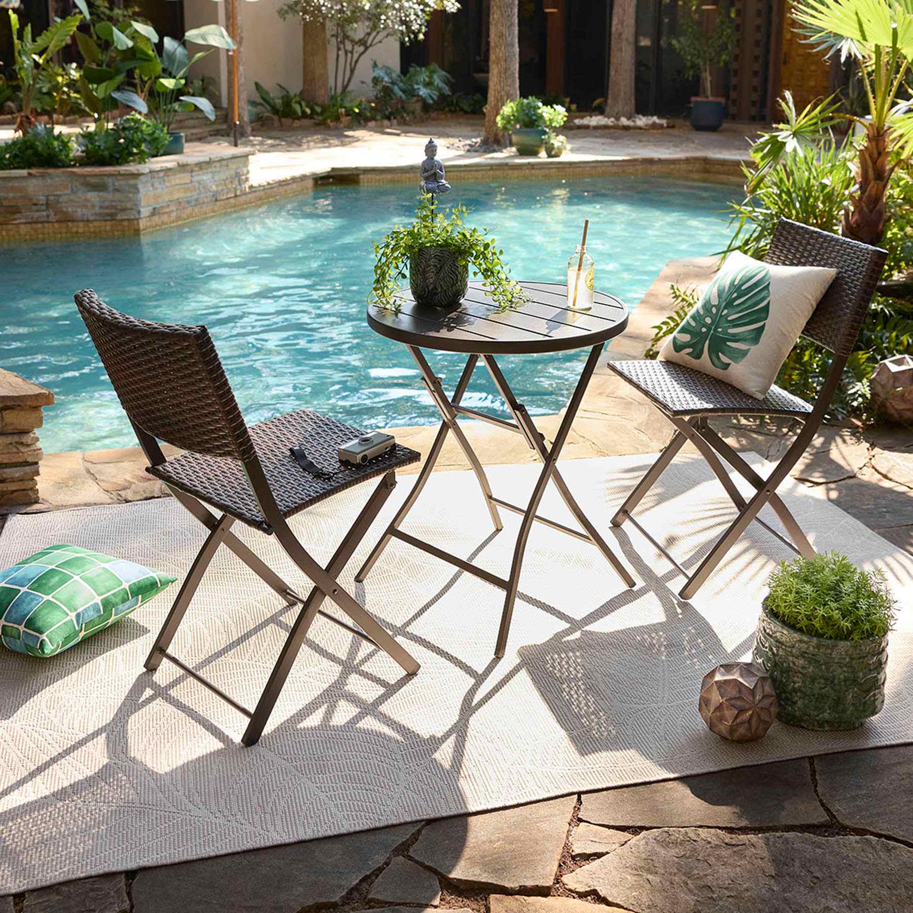 Hampton Folding Patio 3-Piece Set