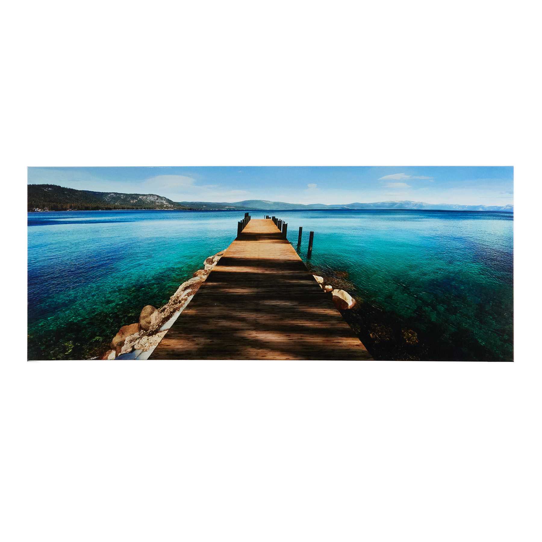 Hues of Blue Canvas Wall Art, 40x16