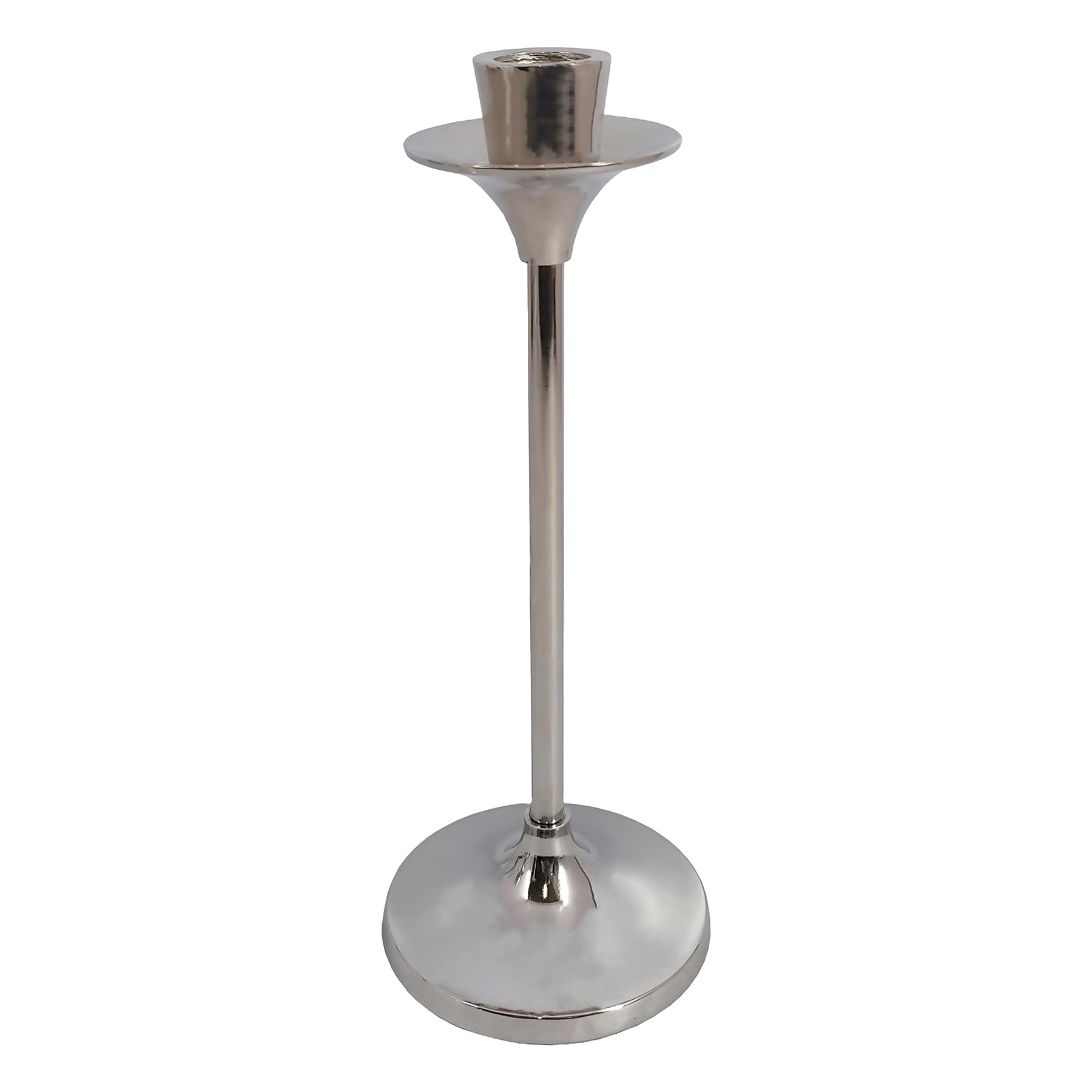 Silver Taper Candle Holder, 10"