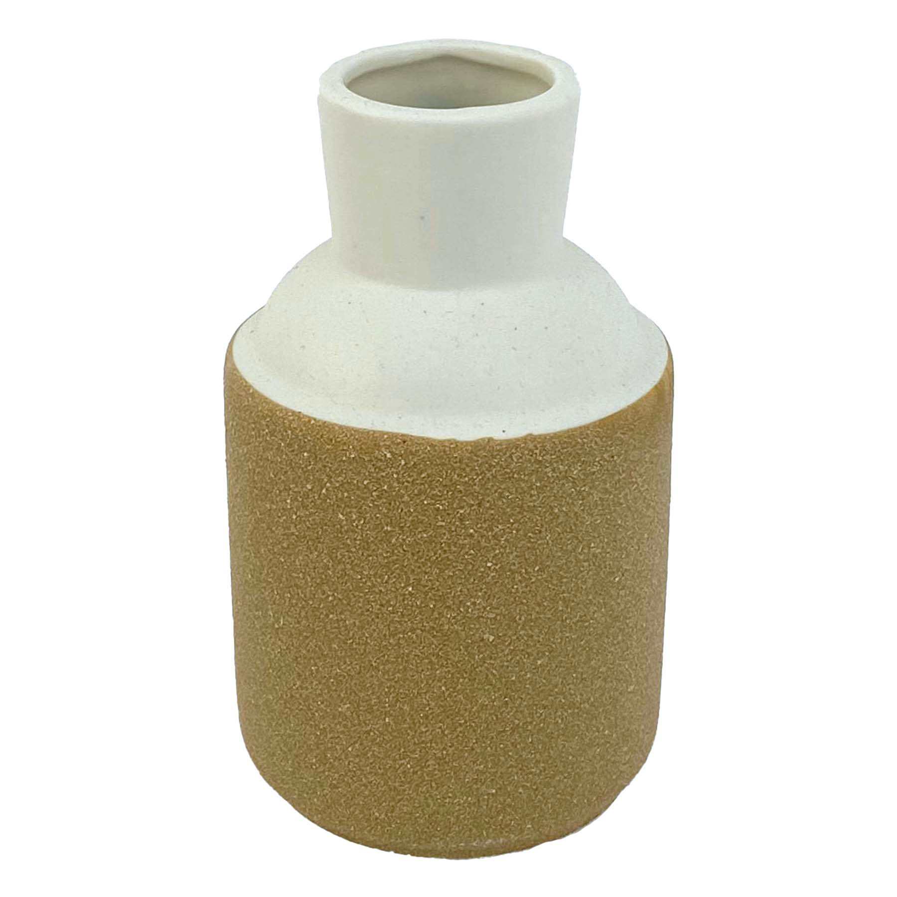 Honeybloom White Terracotta Vase, 5"