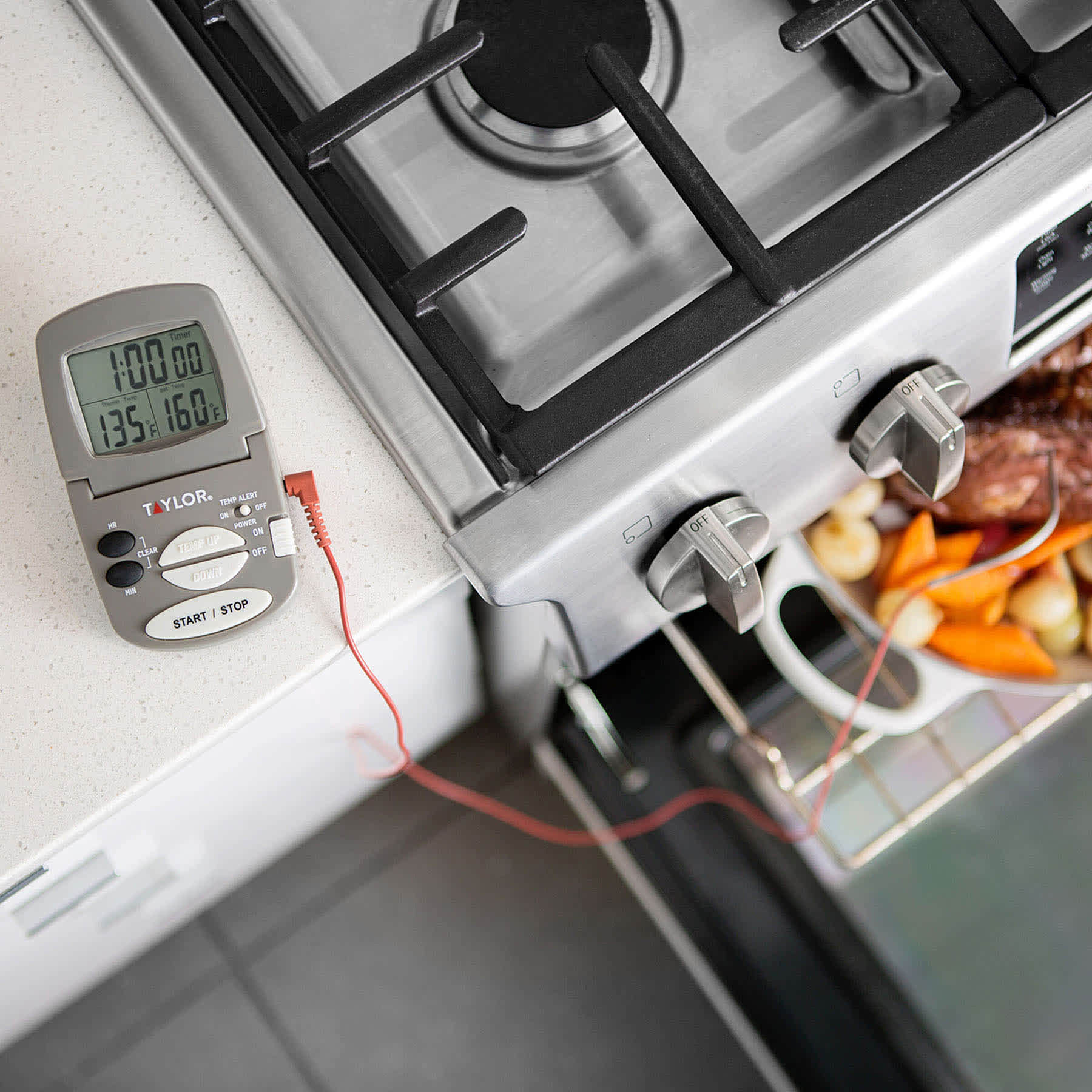 Taylor Digital Wired Probe Thermometer & Timer