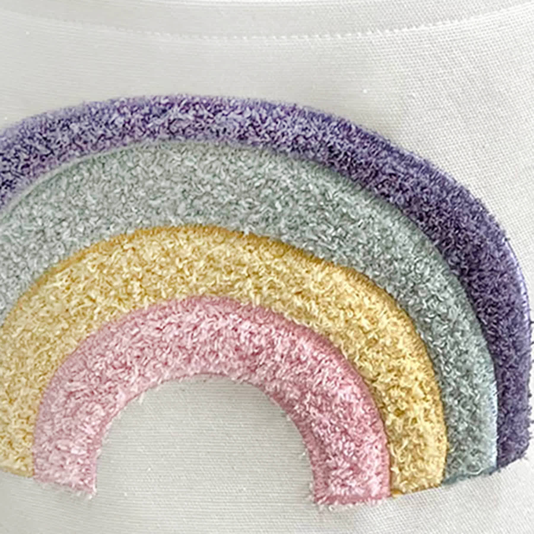 Tiny Dreamers Rainbow Round Storage Bin, Large